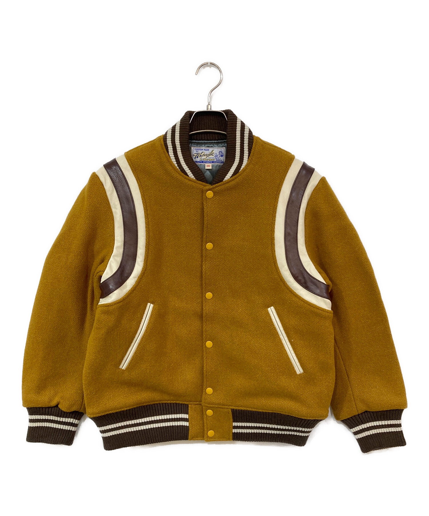 whitesville アワードジャケット 36サイズ ゴールド×ブラウン 中古・古着通販】WHITESVILLE (ホワイツビル) 30oz ウールメルトン