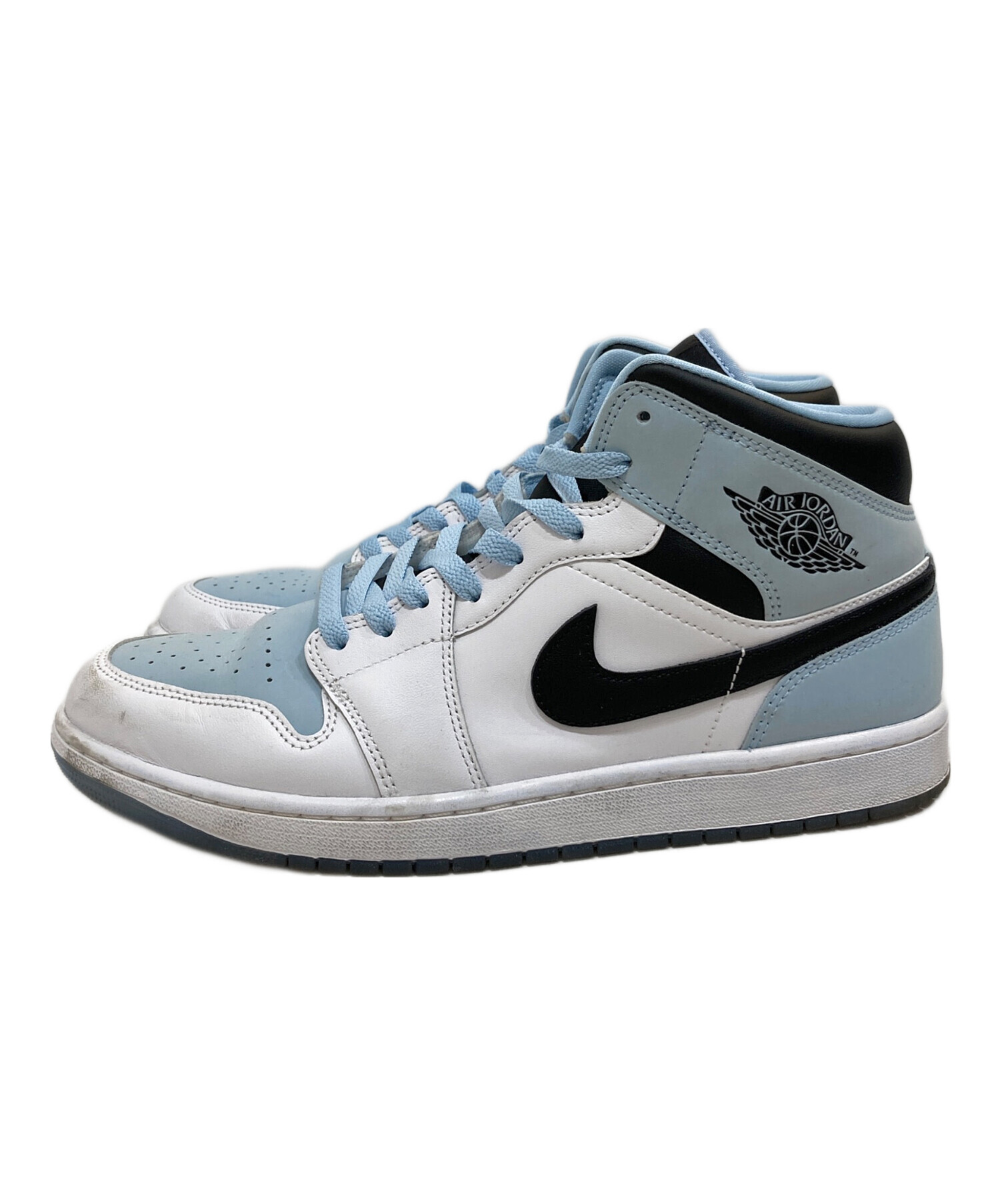 中古・古着通販NIKE (ナイキ) Air Jordan 1 Mid Ice Blue Nubuck NIKE 