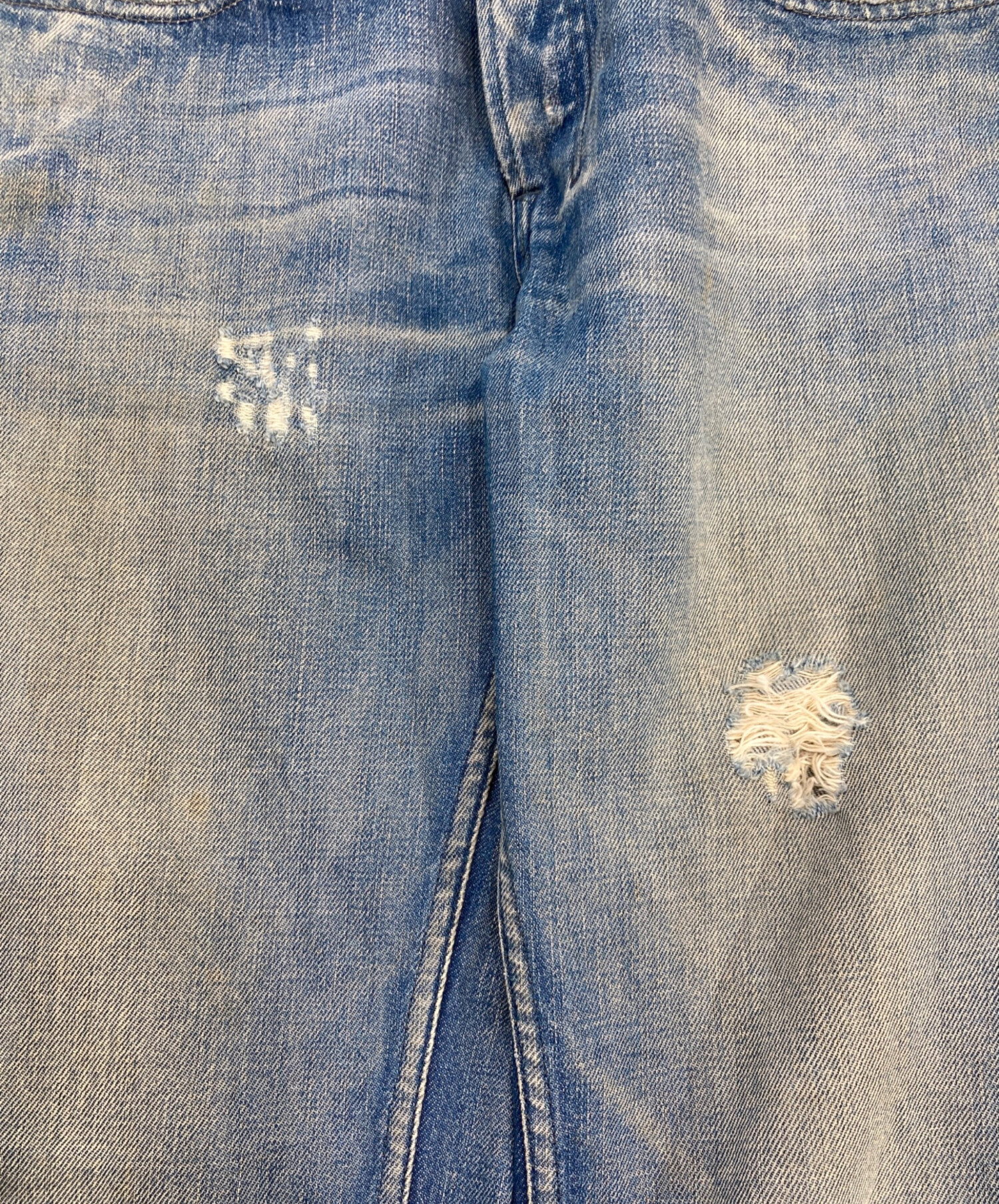 中古・古着通販】DIESEL (ディーゼル) フレアデニムパンツ ブラック