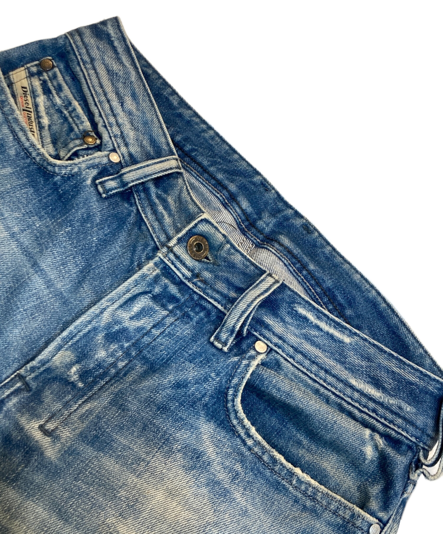 中古・古着通販】DIESEL (ディーゼル) フレアデニムパンツ ブラック