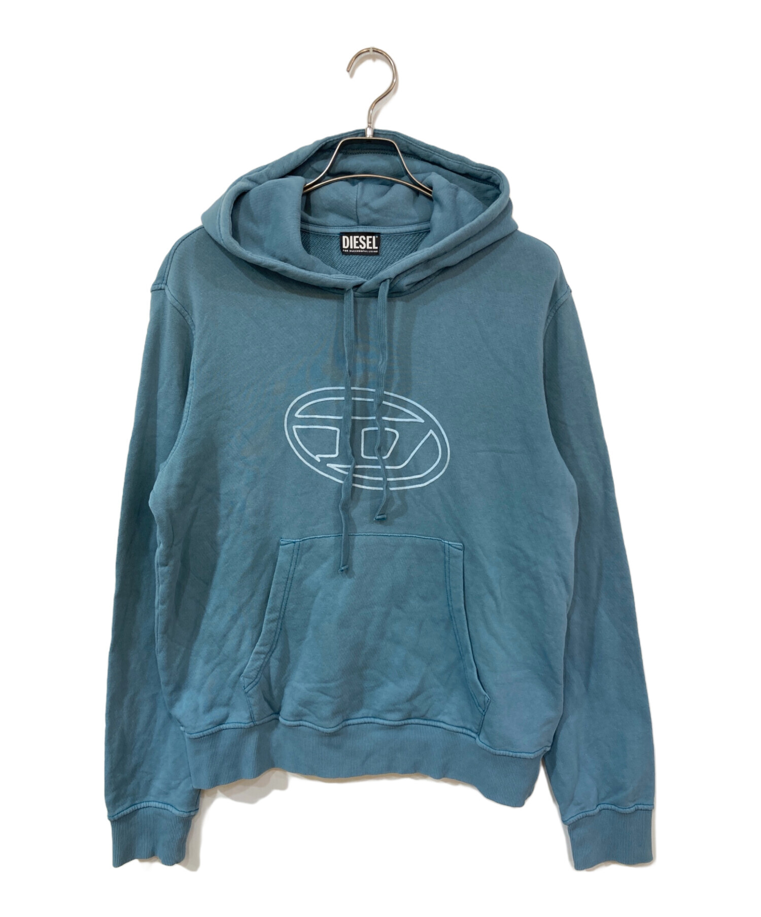 中古・古着通販】DIESEL (ディーゼル) S-GINN-HOOD-E4 パーカー ブルー