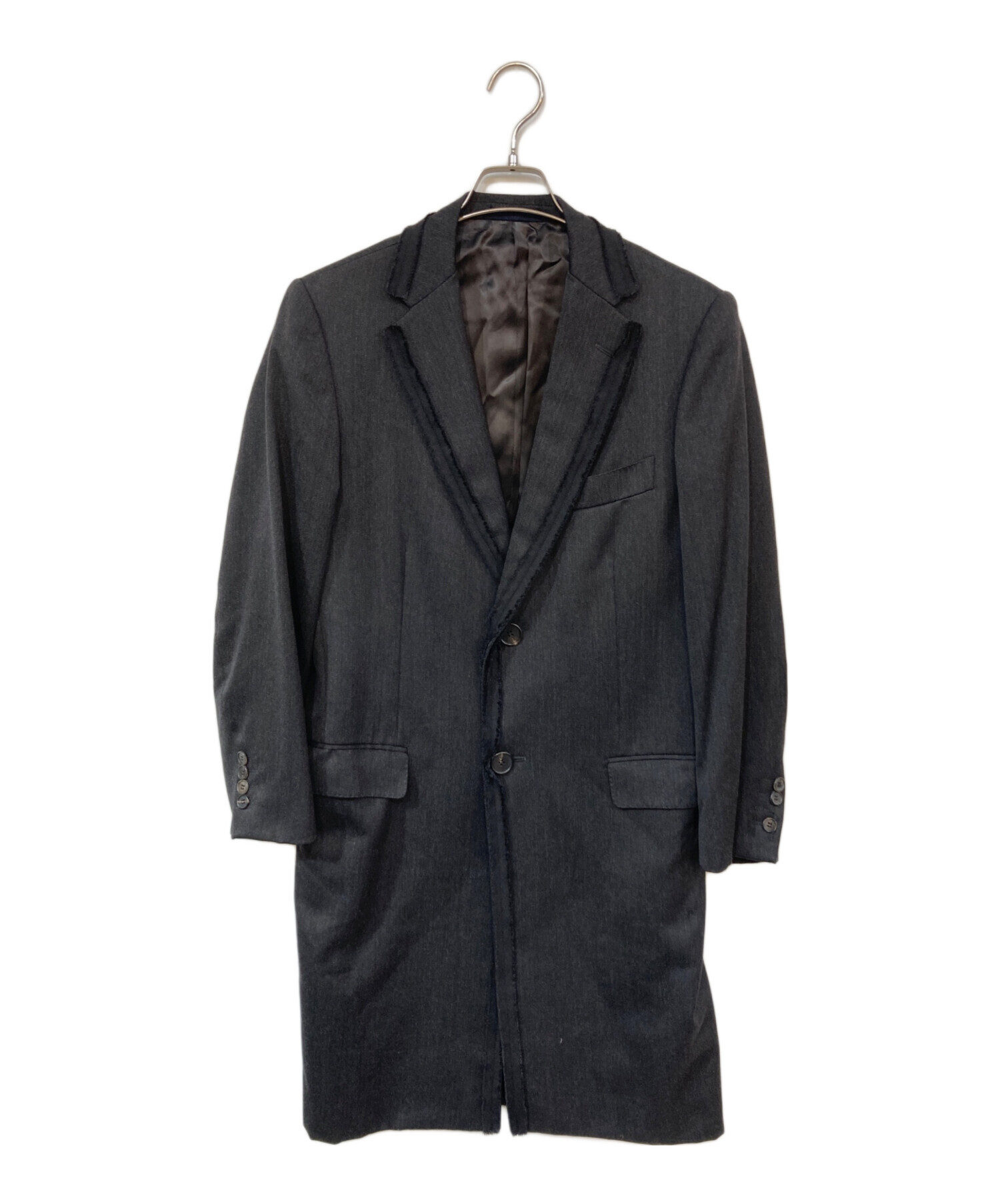 中古・古着通販】LANVIN (ランバン) カットオフコート グレー サイズ