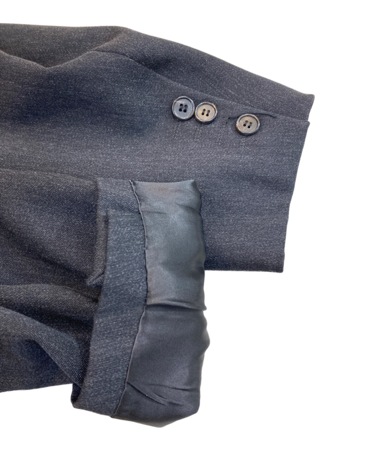 中古・古着通販】LANVIN (ランバン) カットオフコート グレー サイズ