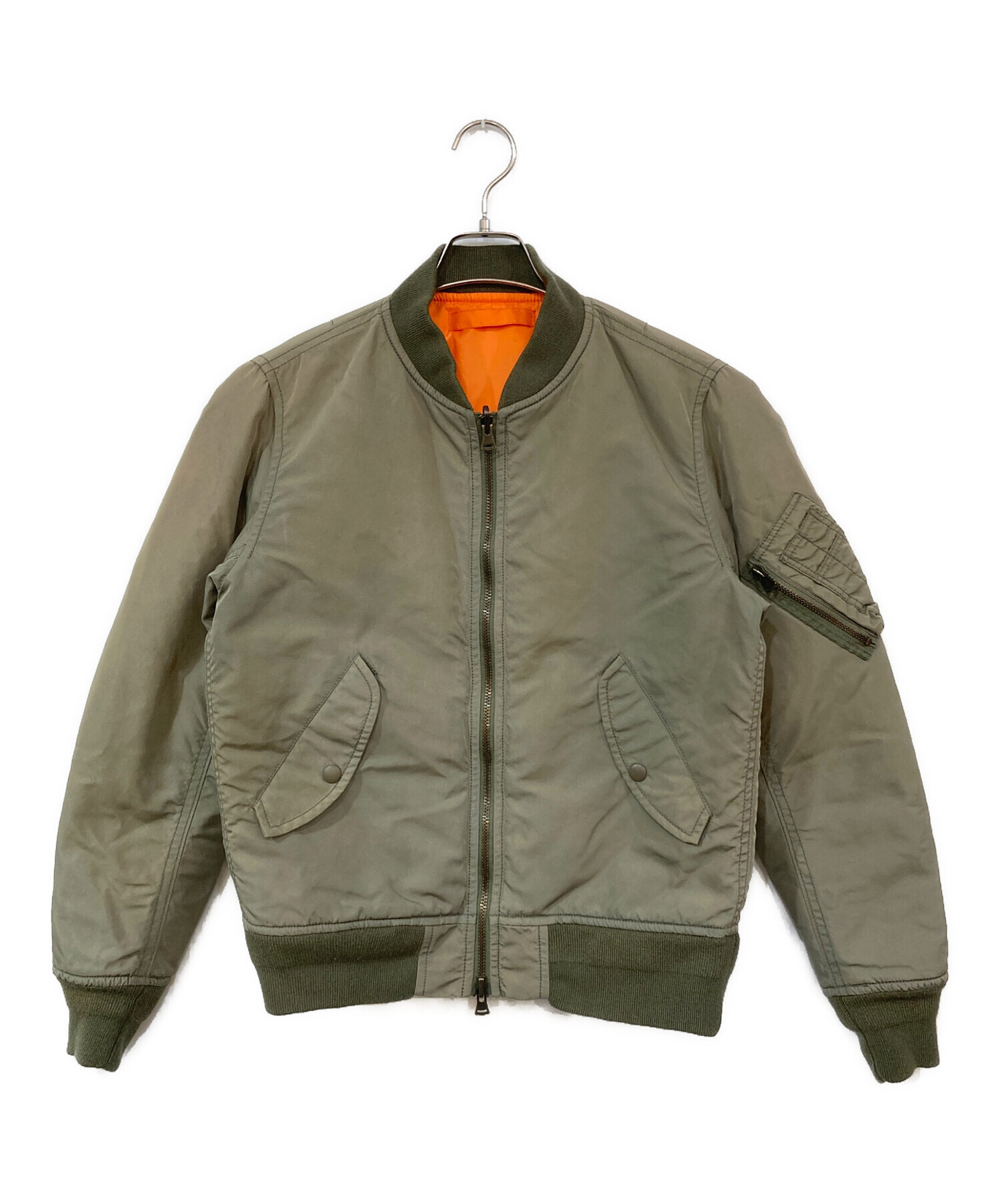 中古・古着通販】M.I.D.A. (ミダ) MA-1ジャケット カーキ サイズ:48 