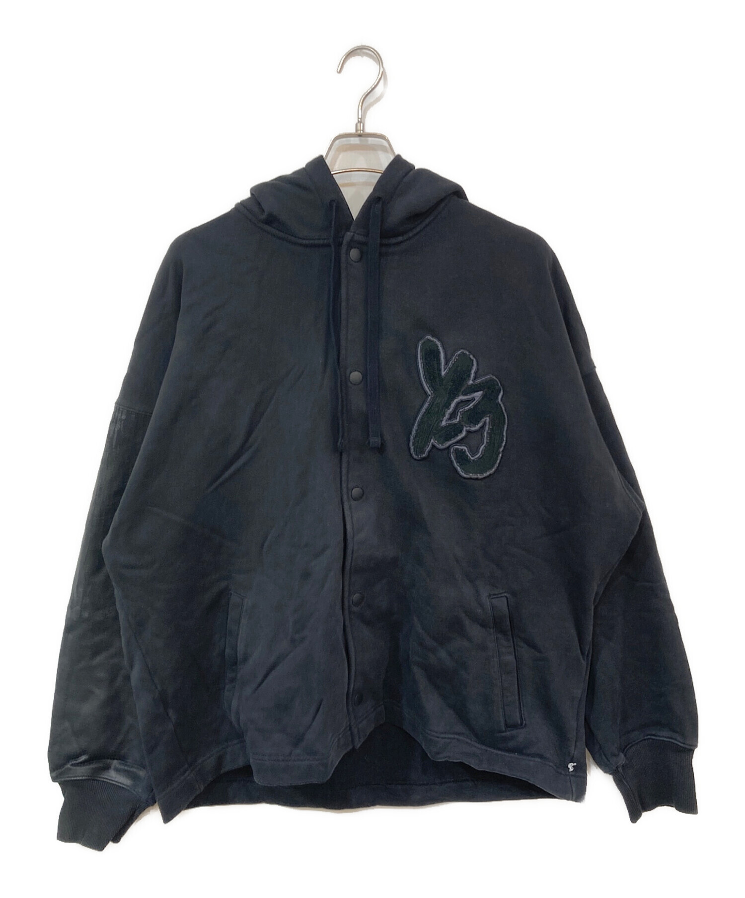 中古・古着通販】Y-3 (ワイスリー) フロントロゴフーデッドジャケット 