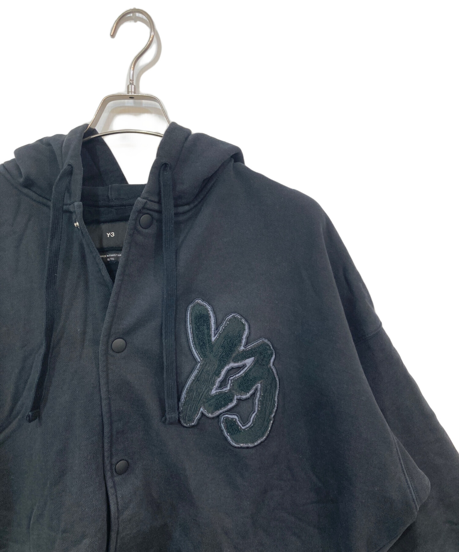 中古・古着通販】Y-3 (ワイスリー) フロントロゴフーデッドジャケット 