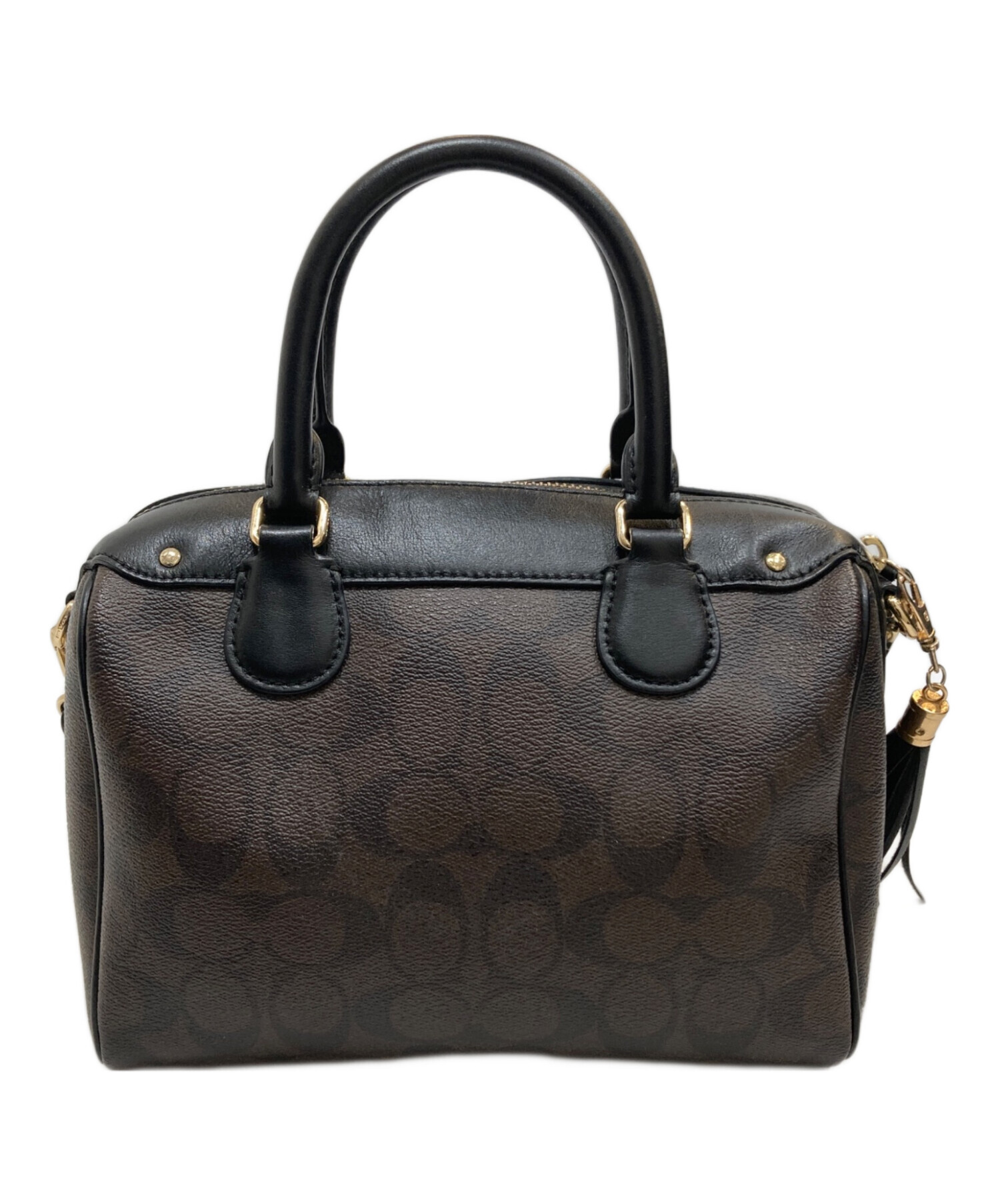 中古・古着通販】COACH (コーチ) シグネチャーミニボストンバッグ 
