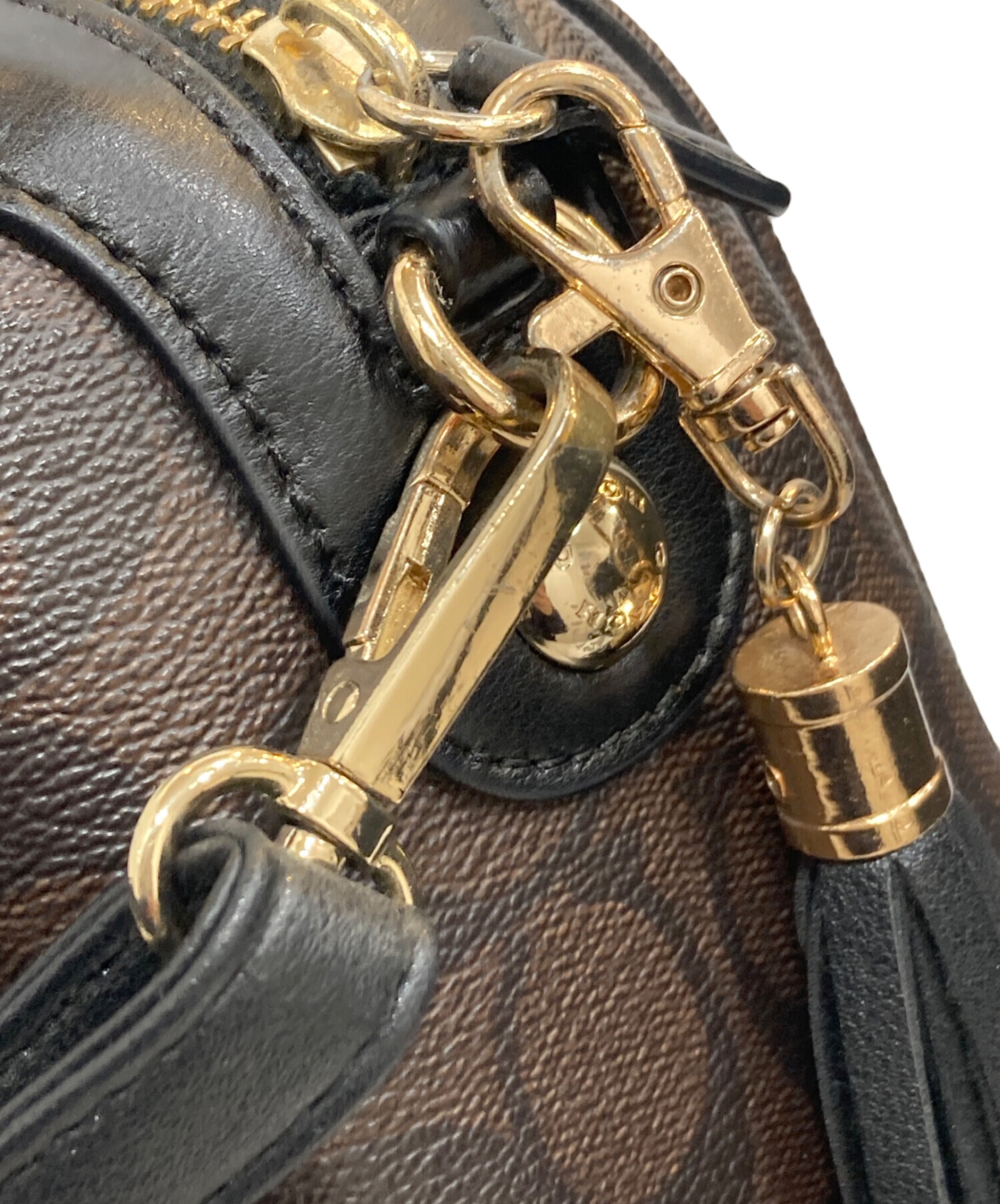 中古・古着通販】COACH (コーチ) シグネチャーミニボストンバッグ