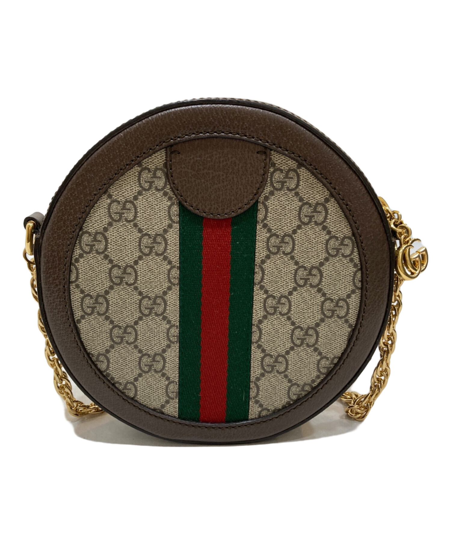 中古・古着通販】GUCCI (グッチ) GGミニラウンドショルダーバッグ 
