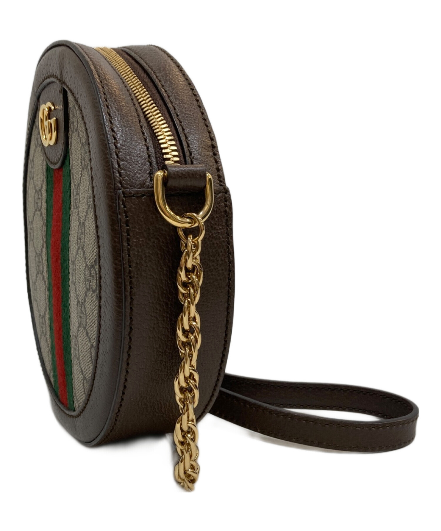 中古・古着通販】GUCCI (グッチ) GGミニラウンドショルダーバッグ 