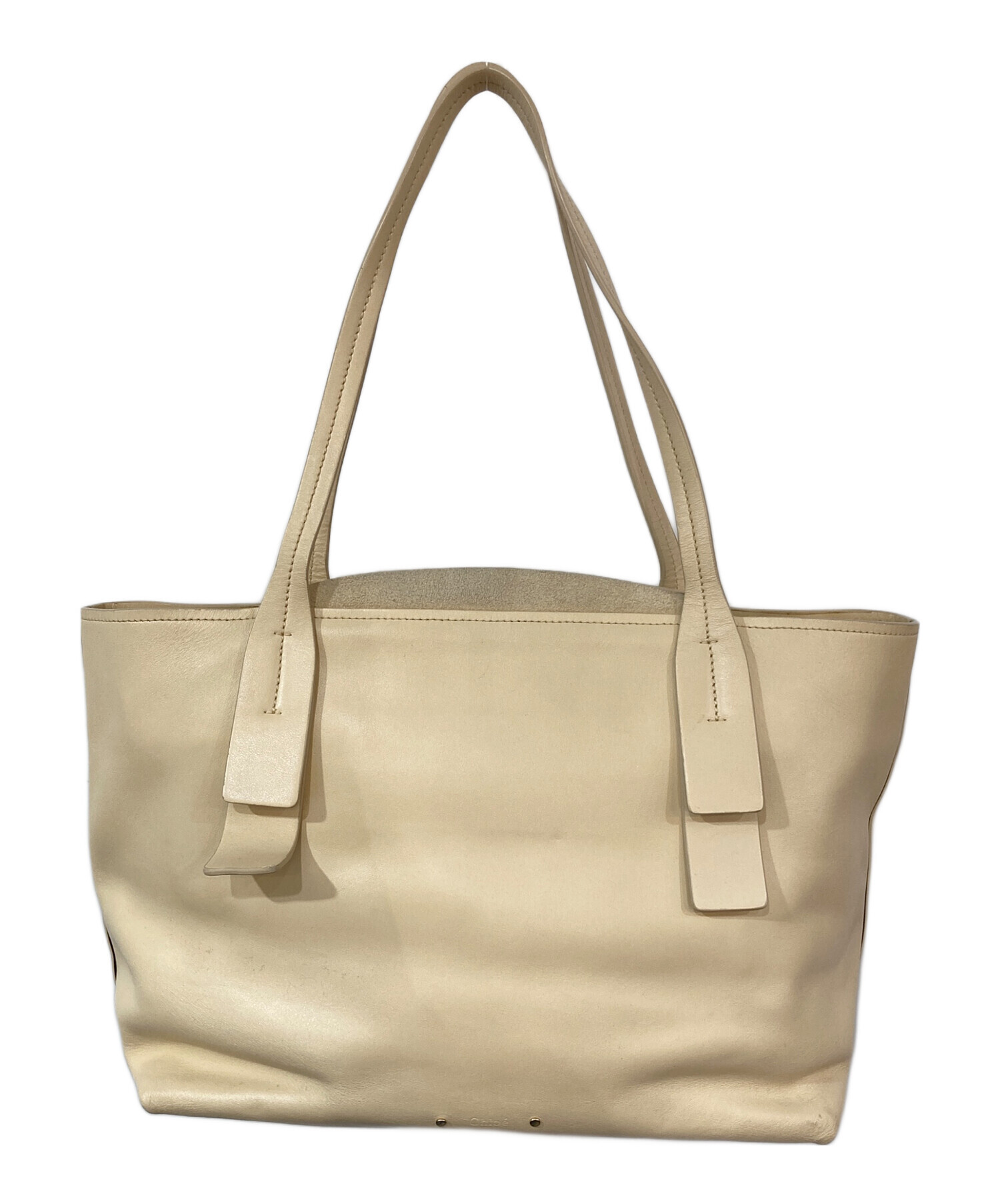 中古・古着通販】Chloe (クロエ) Cトートバッグ ベージュ｜ブランド 