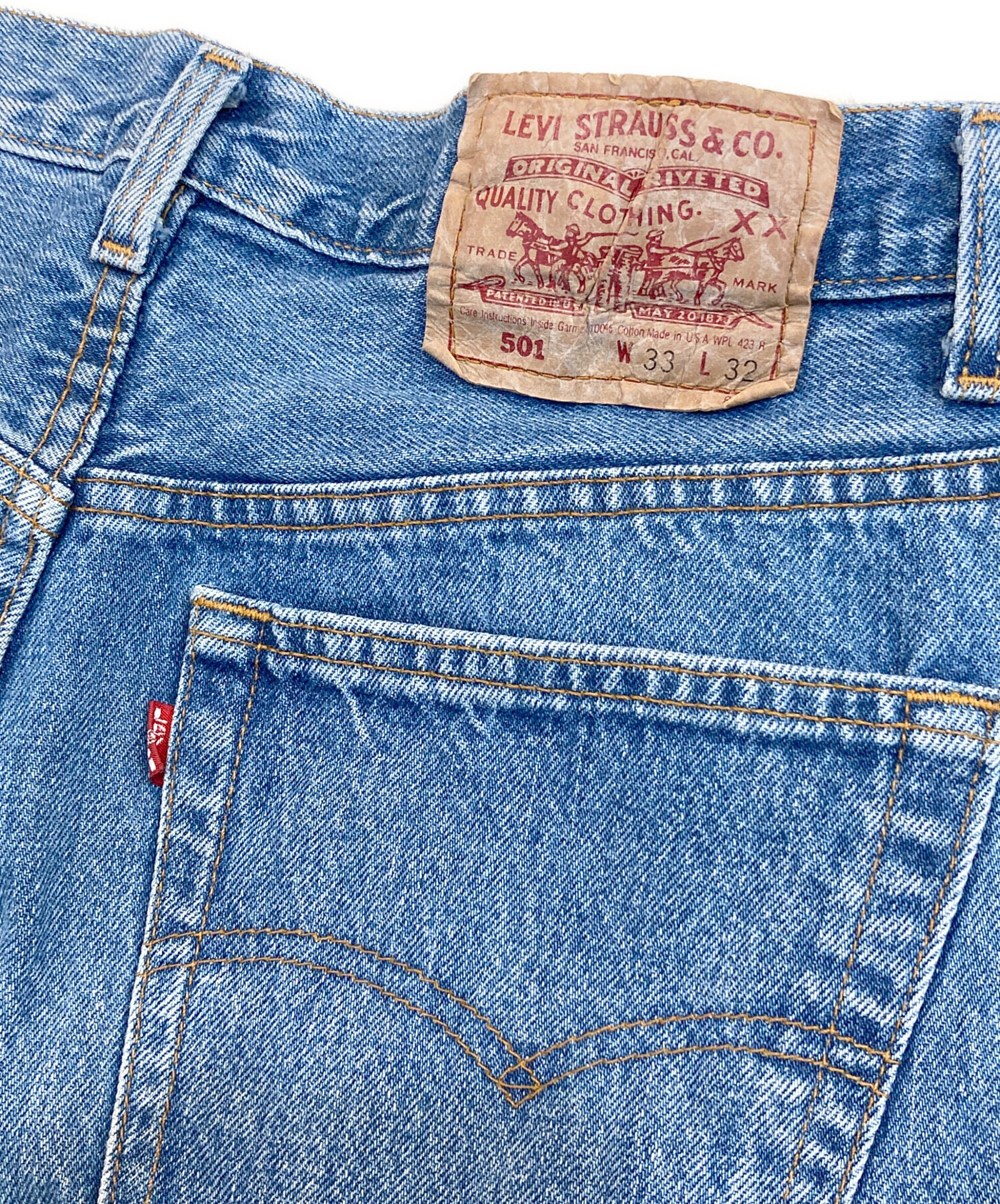 中古・古着通販】LEVI'S (リーバイス) 90's 501デニムパンツ ブルー