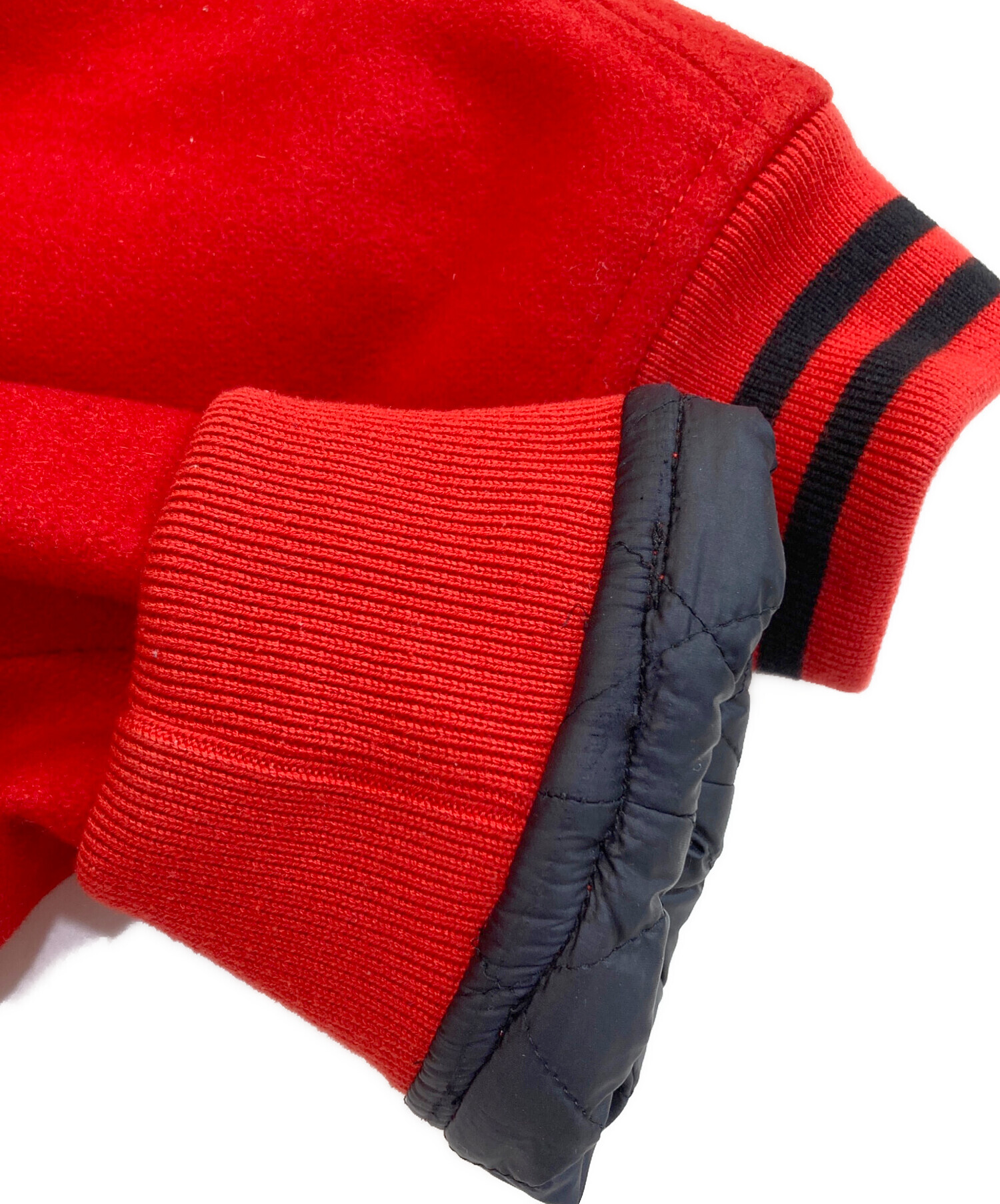 中古・古着通販】nitraid (ナイトレイド) ウールスタジャン レッド