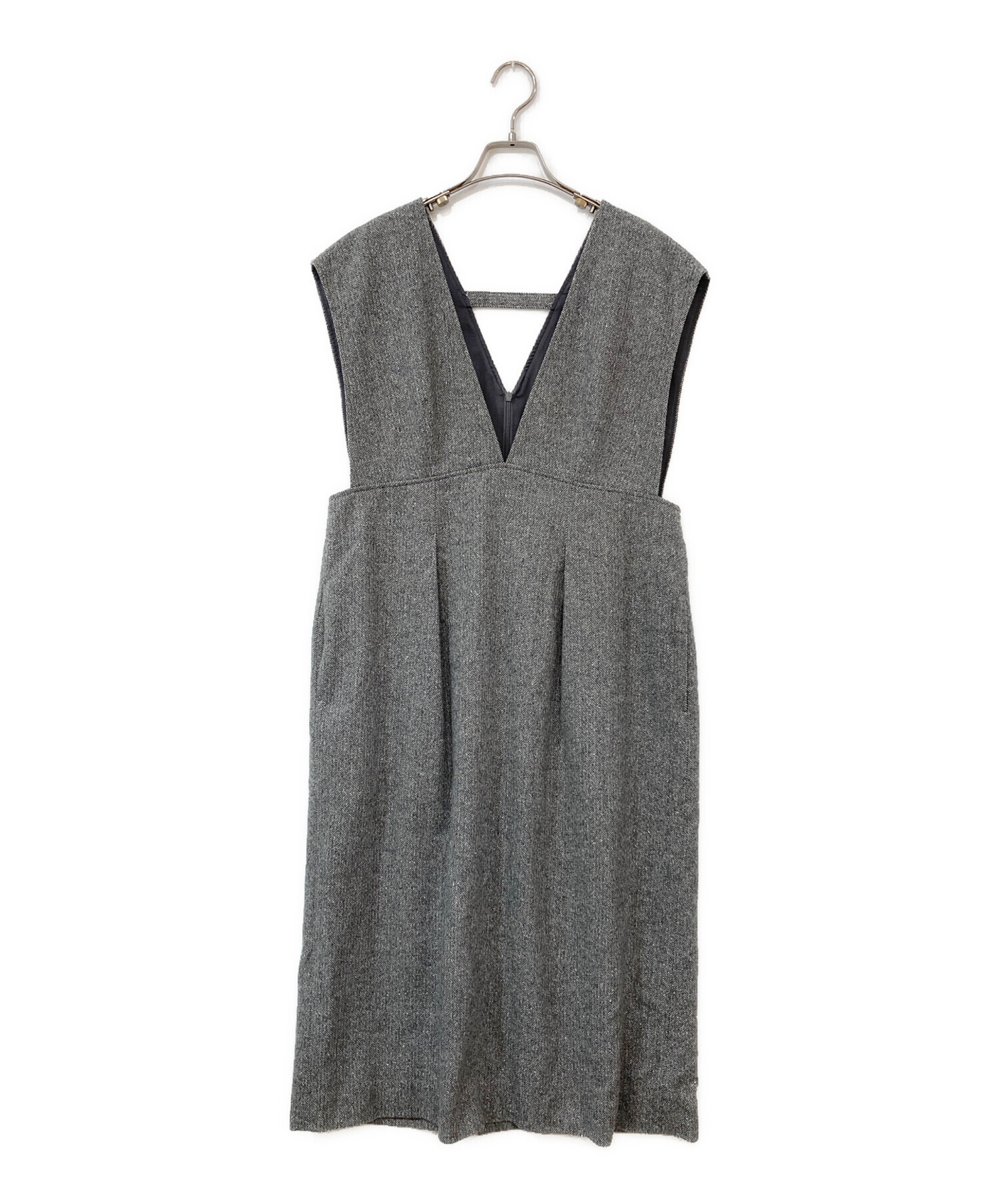 23区Sシルクネップヘリンボーン オールインワン ワンピース セール】シルクネップヘリンボーン オールインワン ワンピース