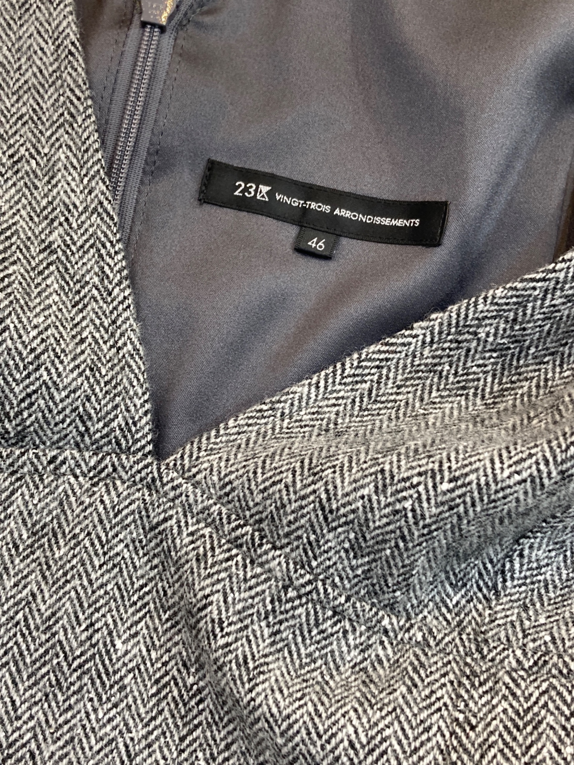 23区 シルクネップヘリンボーン オールインワン ワンピース シルクネップヘリンボーン オールインワン ワンピース / 23区