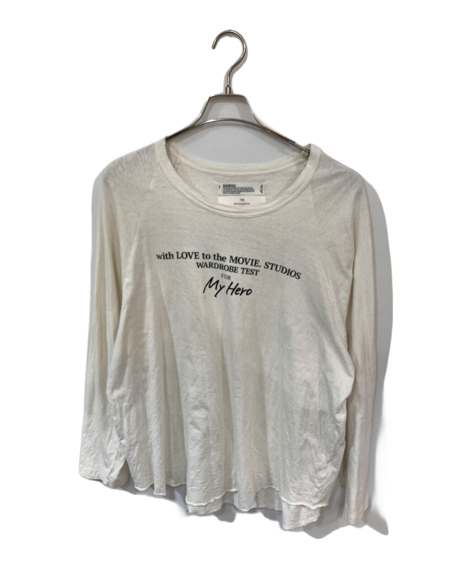 値下げしました‼️【DAIRIKU ダイリク　ラグラン】 vintage 好配色 中古・古着通販】DAIRIKU (ダイリク) Tour Big Raglan Tee ホワイト