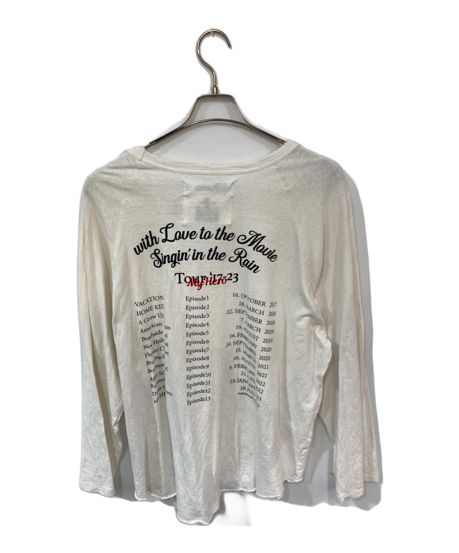 値下げしました‼️【DAIRIKU ダイリク　ラグラン】 vintage 好配色 中古・古着通販】DAIRIKU (ダイリク) Tour Big Raglan Tee ホワイト