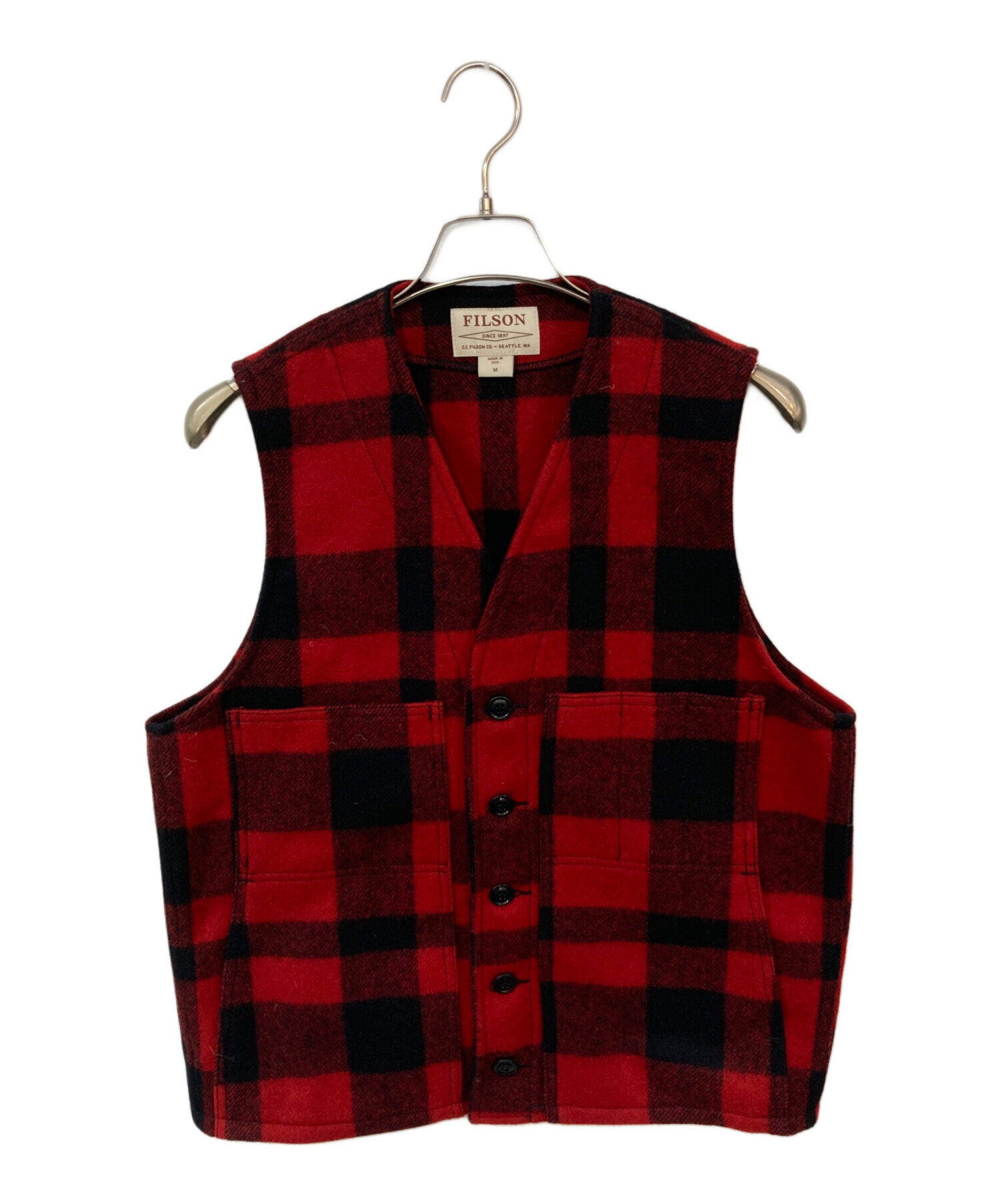 中古・古着通販】FILSON (フィルソン) MACKINAW WOOL VEST レッド
