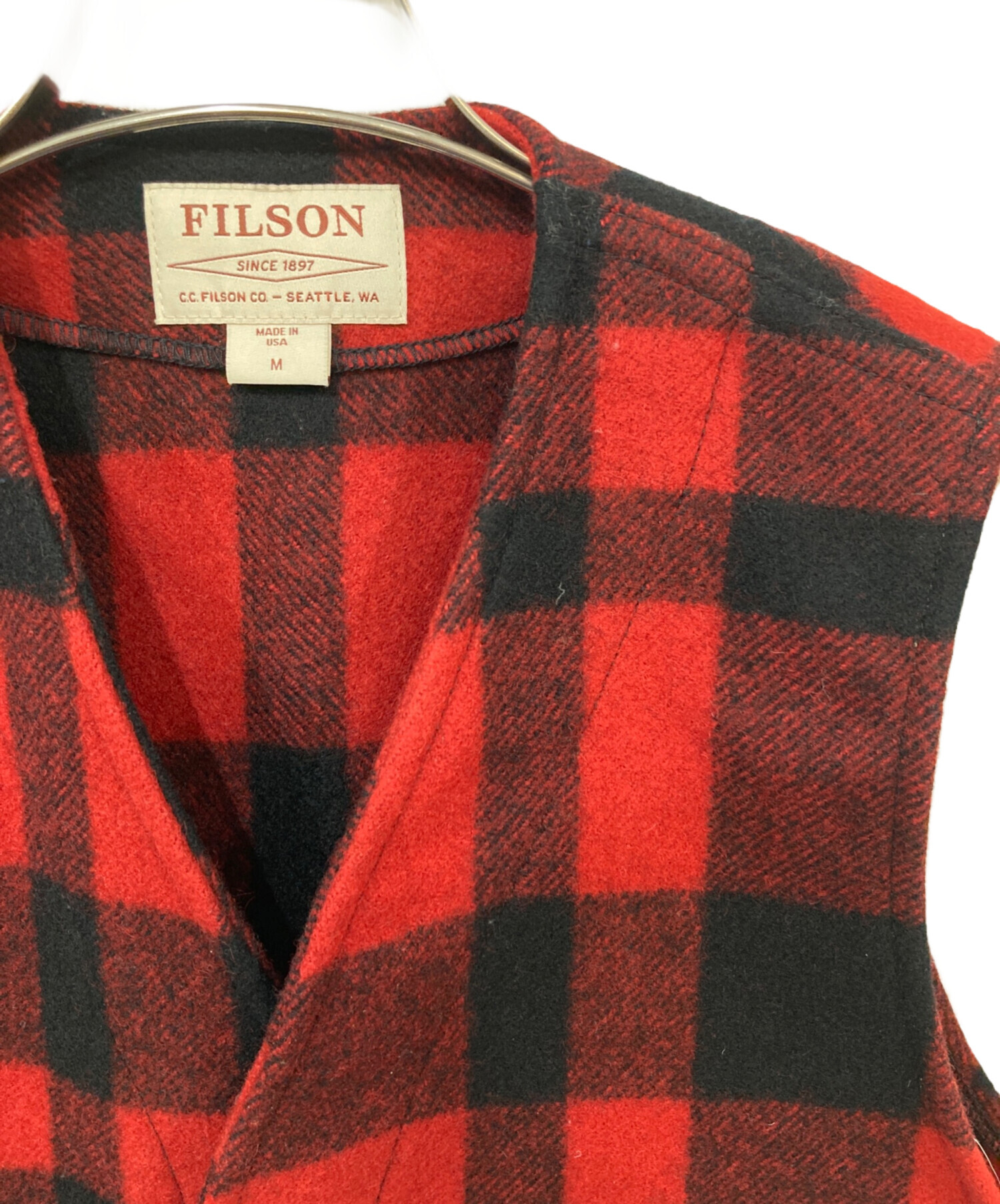 中古・古着通販】FILSON (フィルソン) MACKINAW WOOL VEST レッド