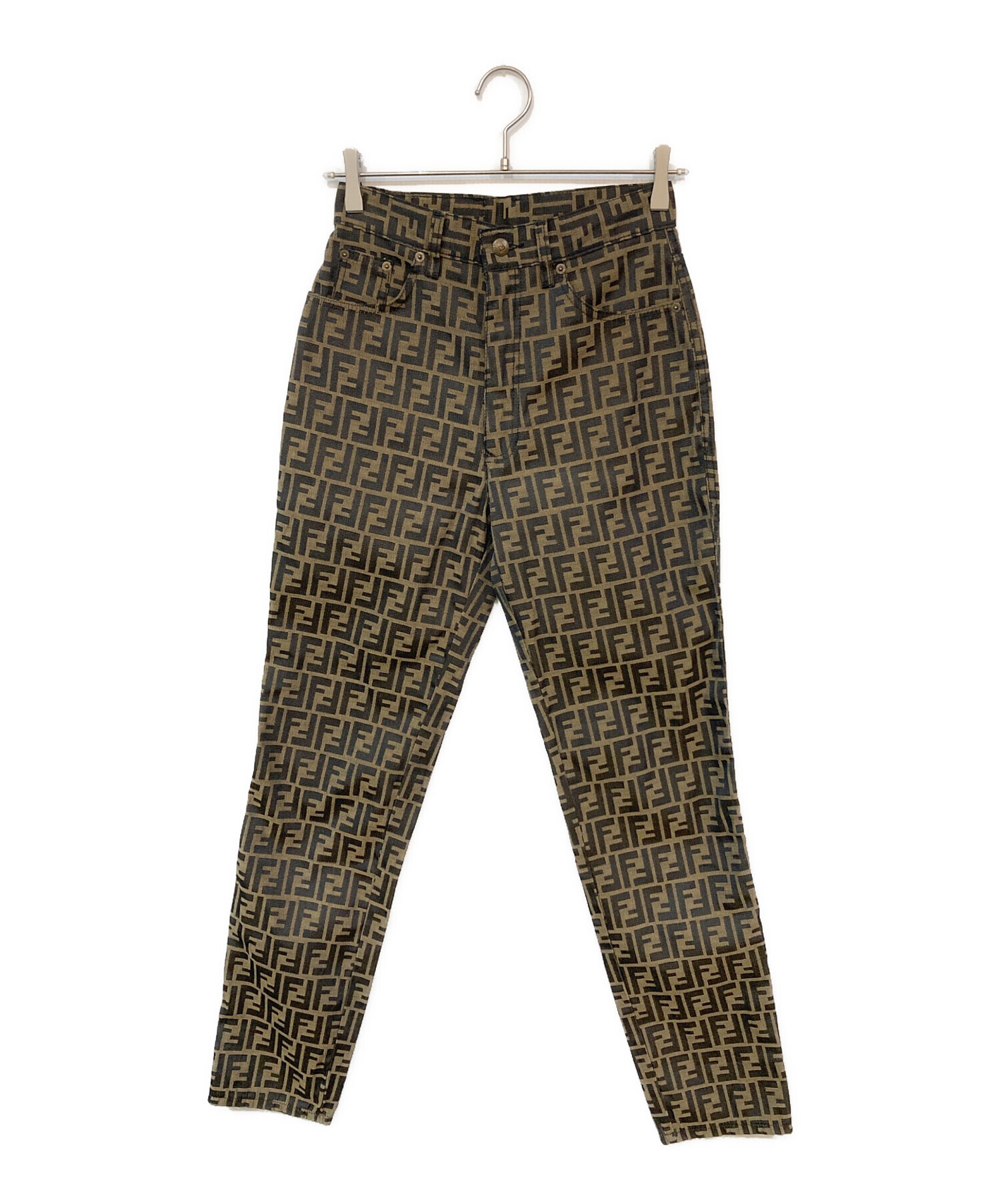 良品　フェンディ　ズッカ　カジュアルパンツ　FF ブラウン　イタリア製　29 中古・古着通販】FENDI (フェンディ) ズッカ柄パンツ ブラウン サイズ