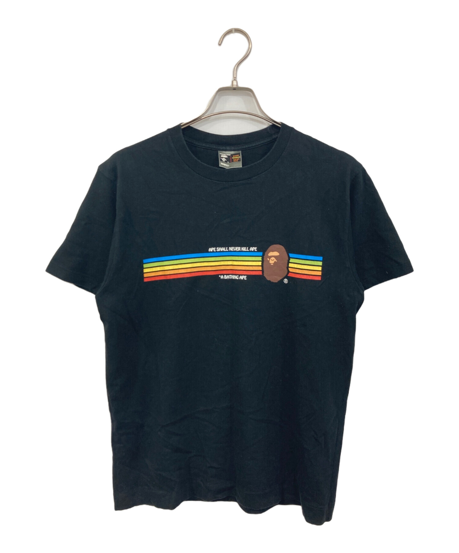 エイプ　古着　Tシャツ 古着 90s A BATHING APE 初期 エイプ シャーク ストリート ブランド T