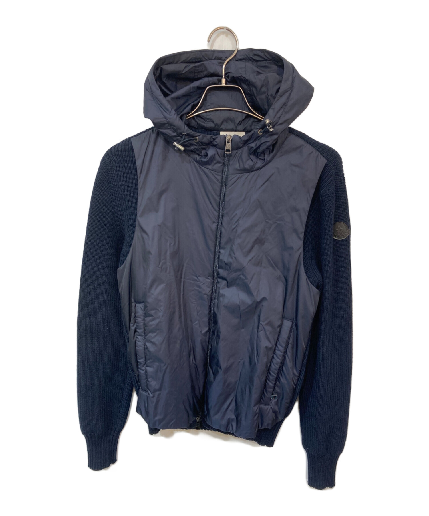 中古・古着通販】MONCLER (モンクレール) ニット切替ダウンジャケット