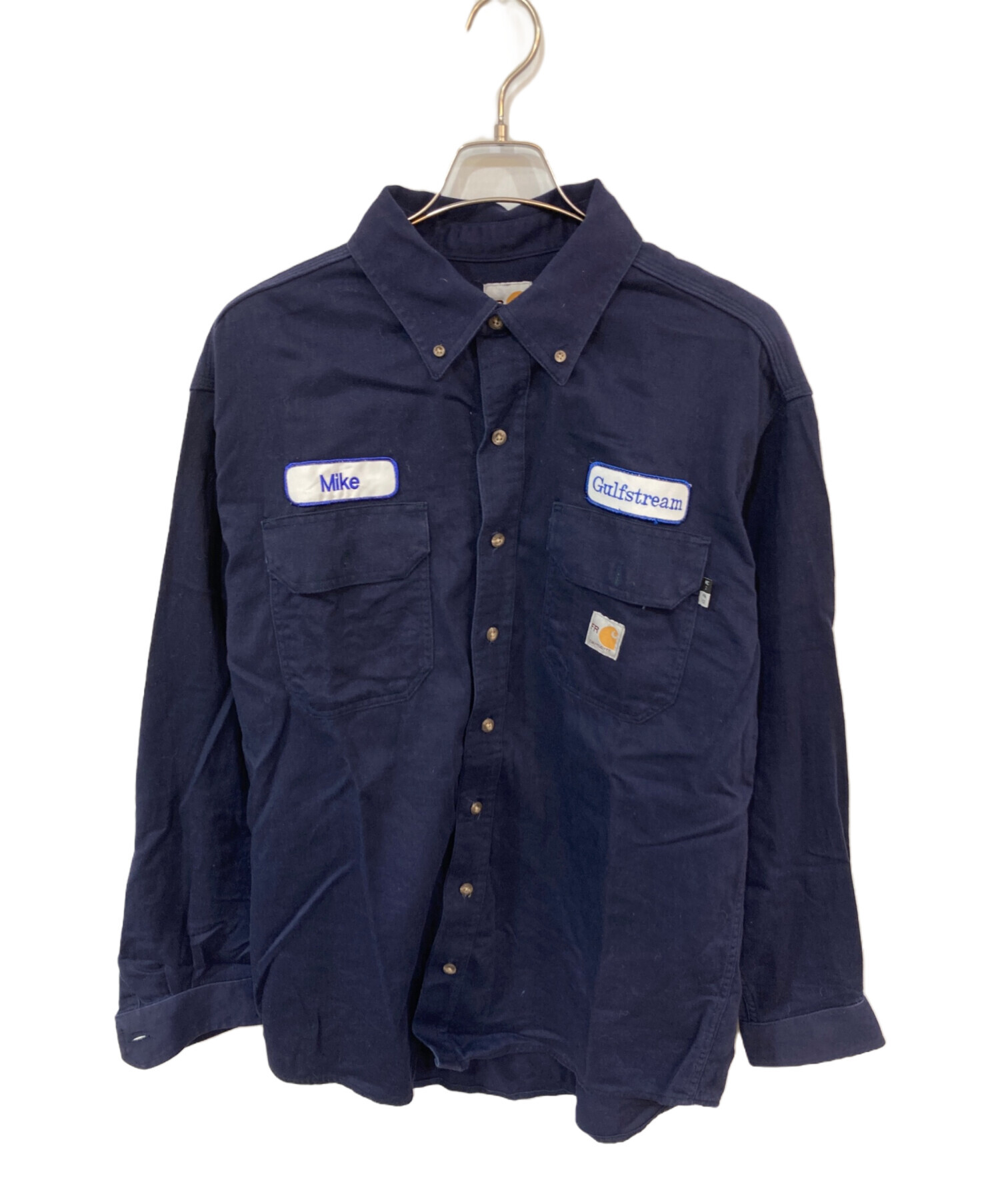 中古・古着通販】CarHartt (カーハート) ワークシャツ ネイビー サイズ