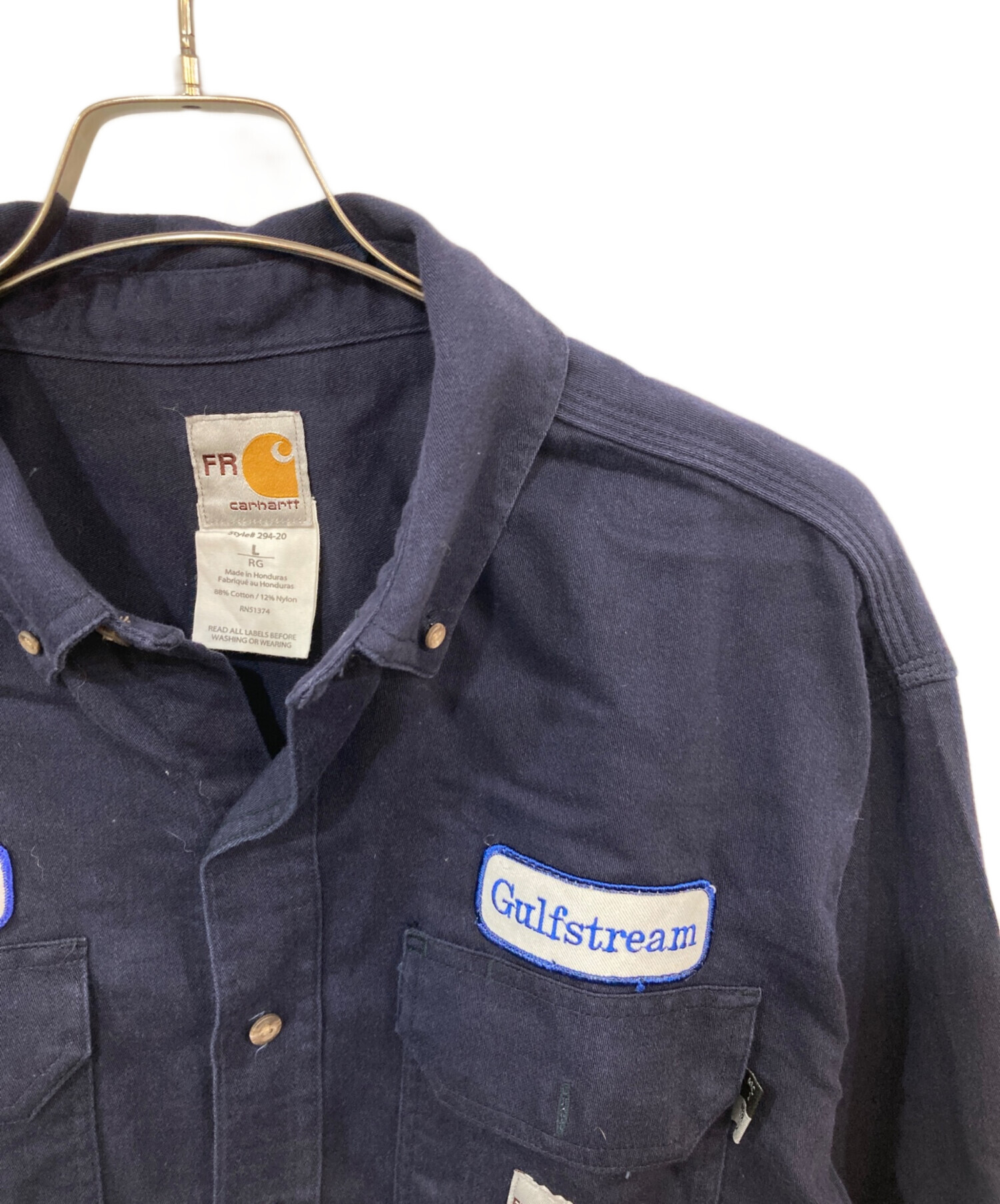 中古・古着通販】CarHartt (カーハート) ワークシャツ ネイビー サイズ