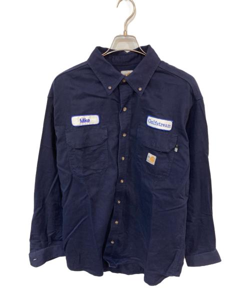 中古・古着通販】CarHartt (カーハート) ワークシャツ ネイビー サイズ