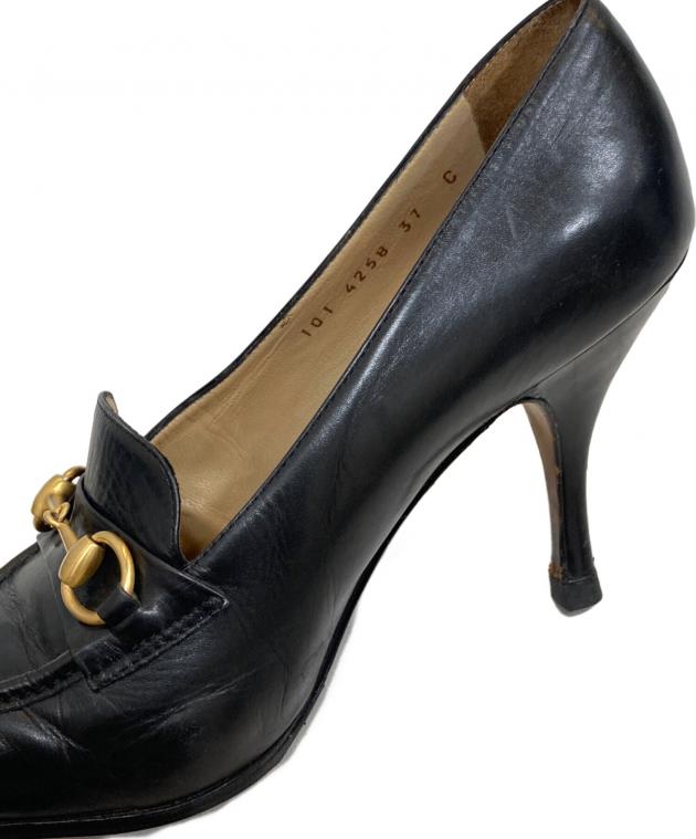 中古・古着通販】GUCCI (グッチ) ホースビットハイヒールパンプス