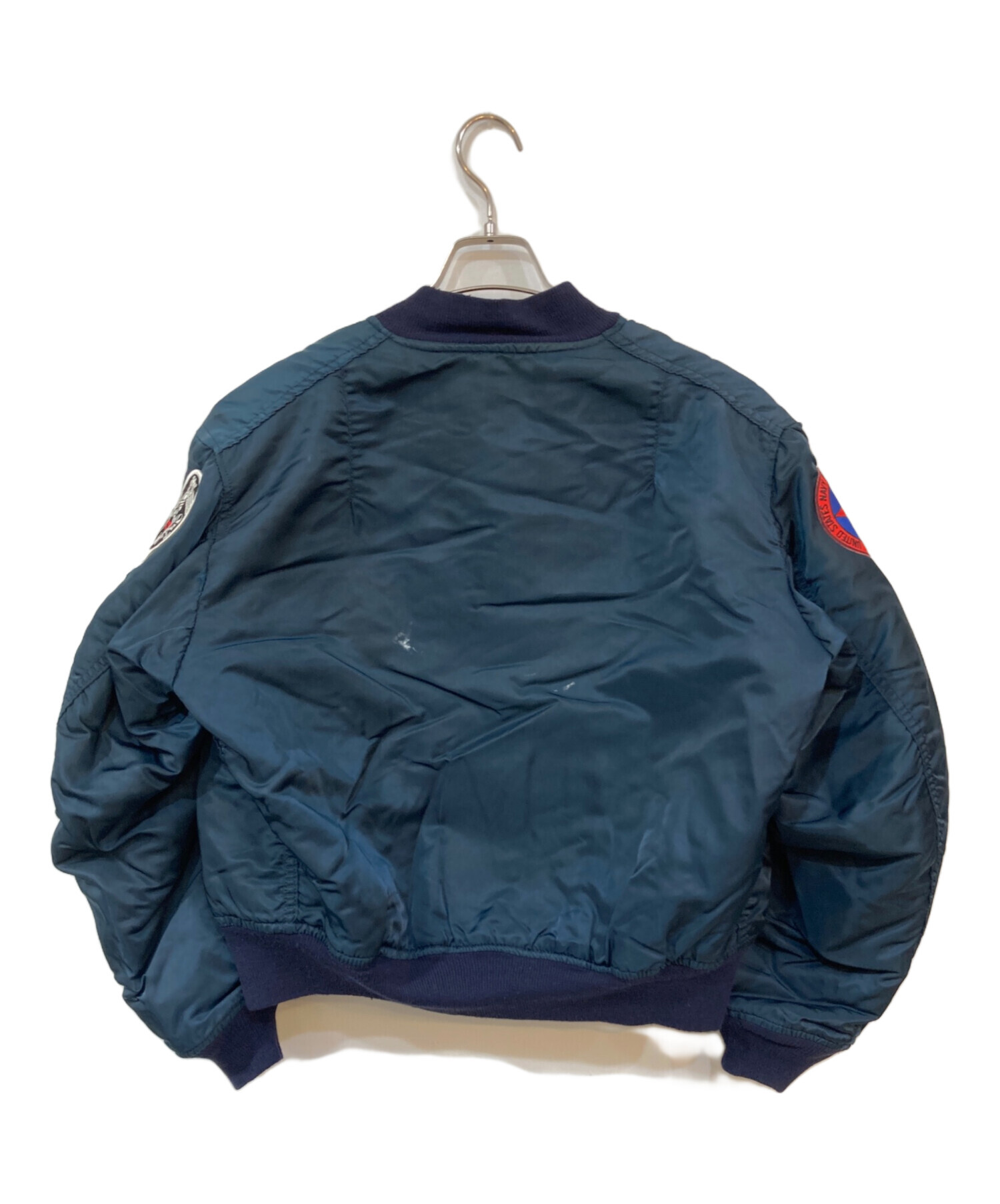 中古・古着通販】ALPHA (アルファ) MA-1ジャケット ネイビー サイズ