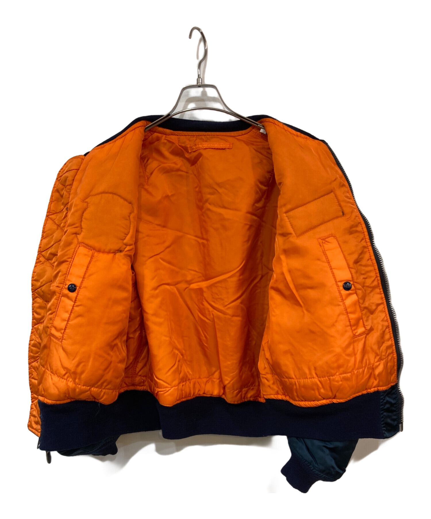 中古・古着通販】ALPHA (アルファ) MA-1ジャケット ネイビー サイズ