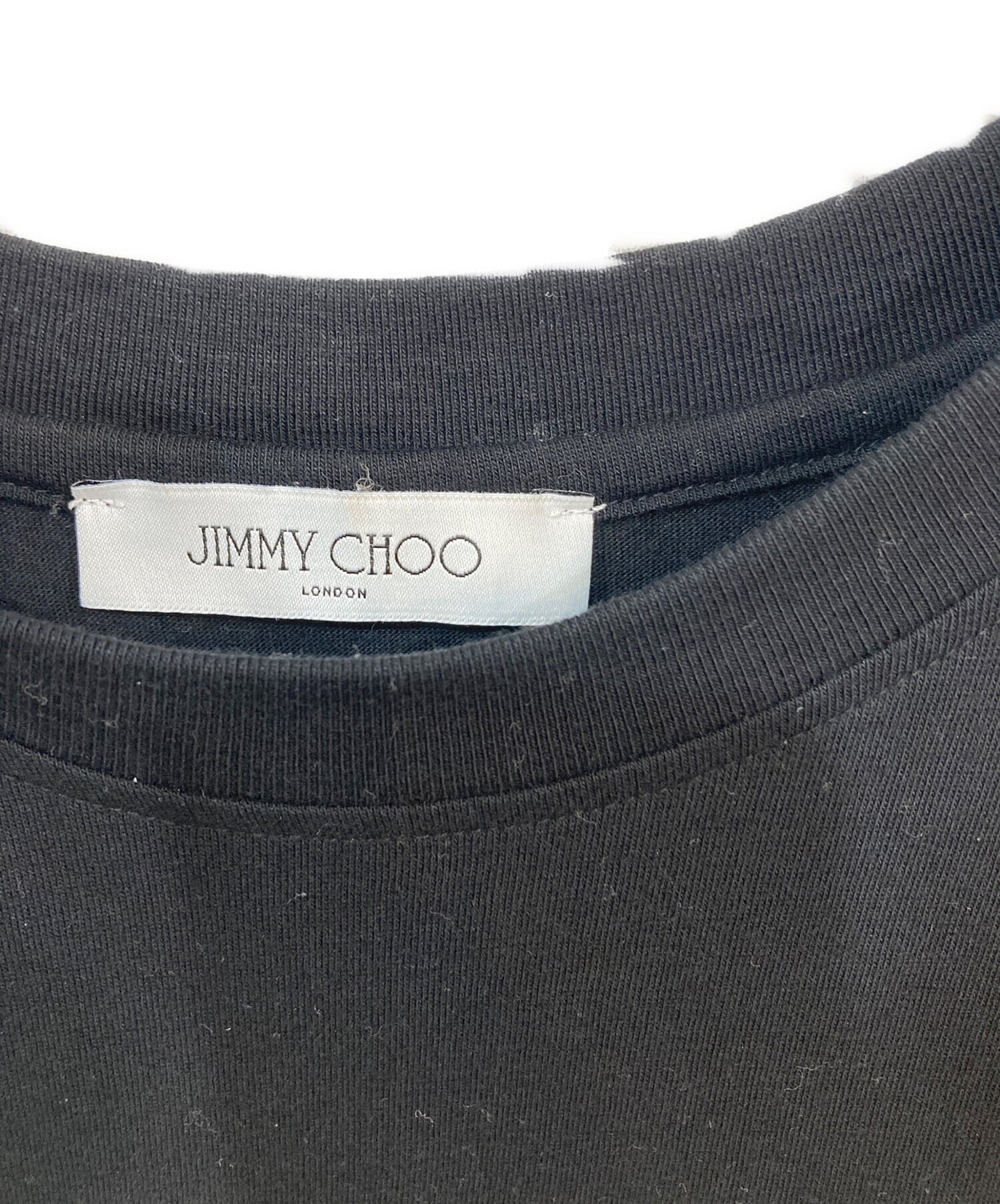 中古・古着通販】JIMMY CHOO (ジミーチュウ) ハイヒールTEE ブラック
