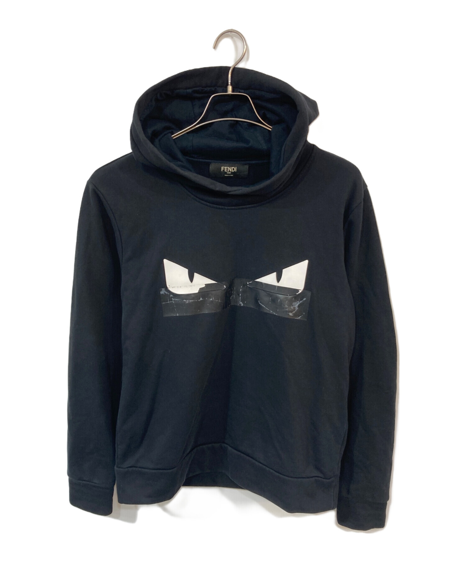 中古・古着通販】FENDI (フェンディ) バグズパーカー ブラック サイズ 