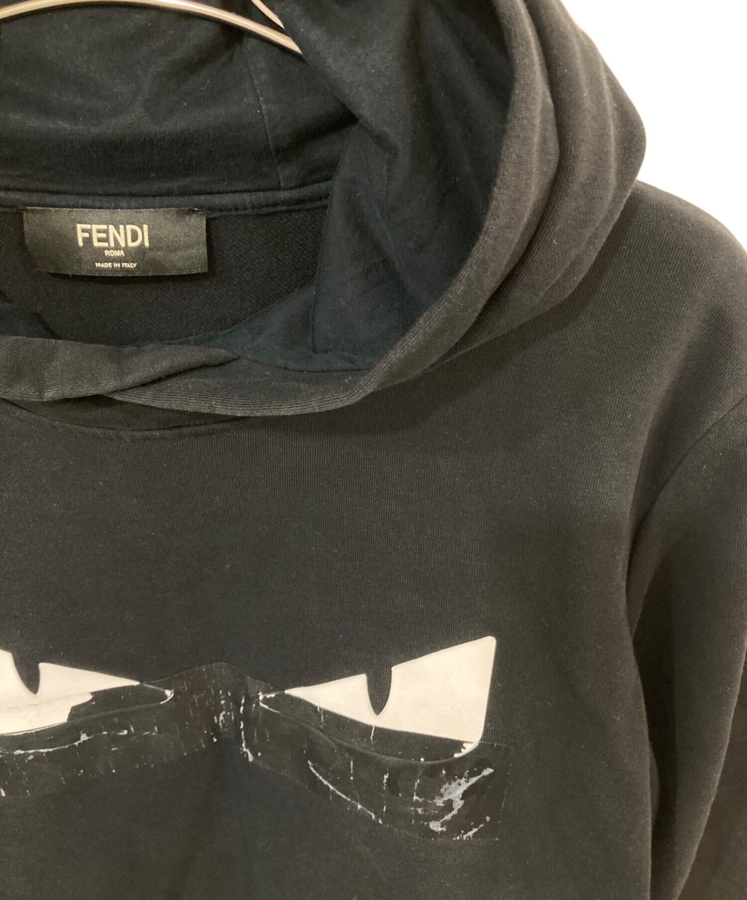 中古・古着通販】FENDI (フェンディ) バグズパーカー ブラック サイズ