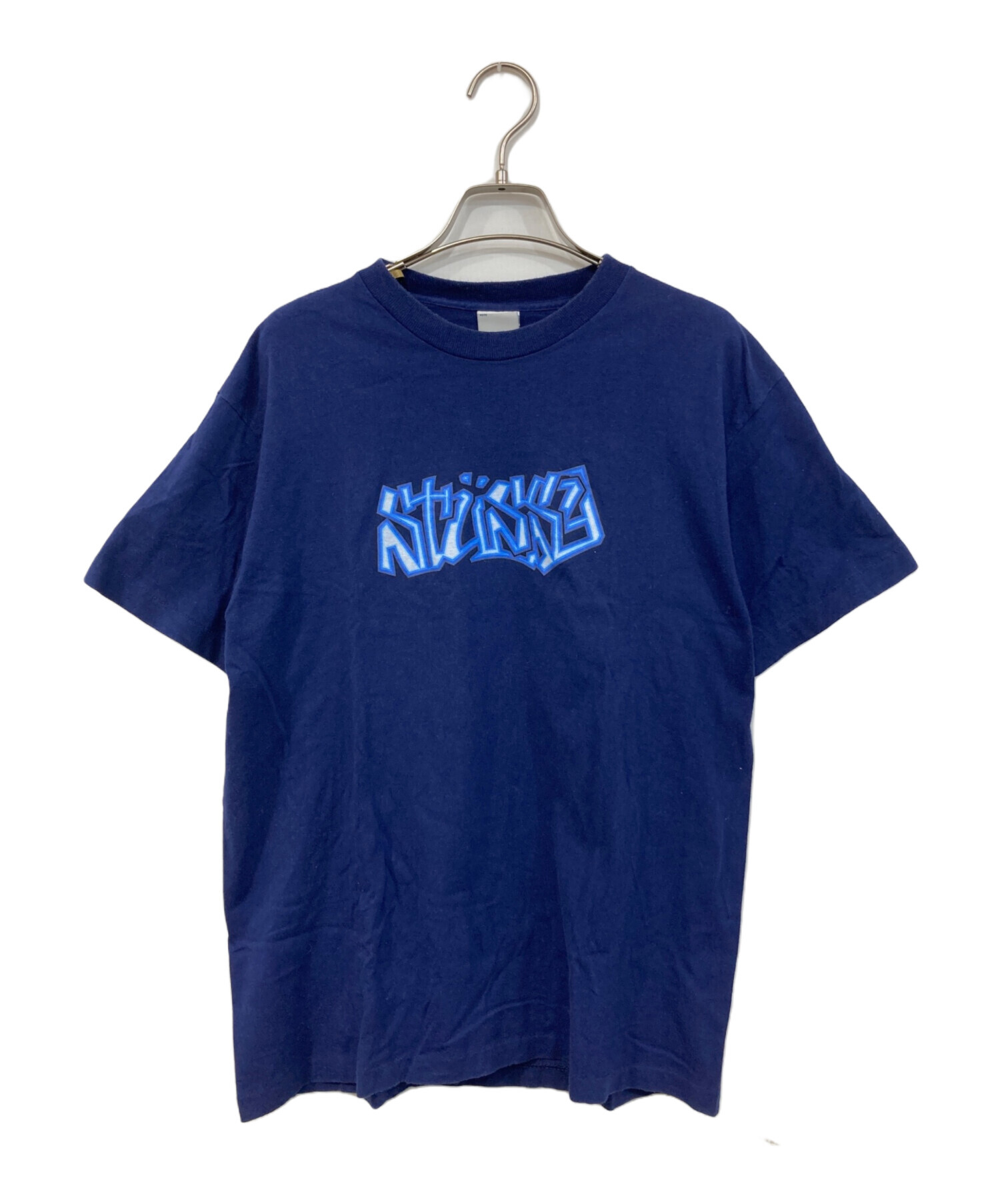 中古・古着通販】stussy (ステューシー) S/SロゴTEE ネイビー サイズ
