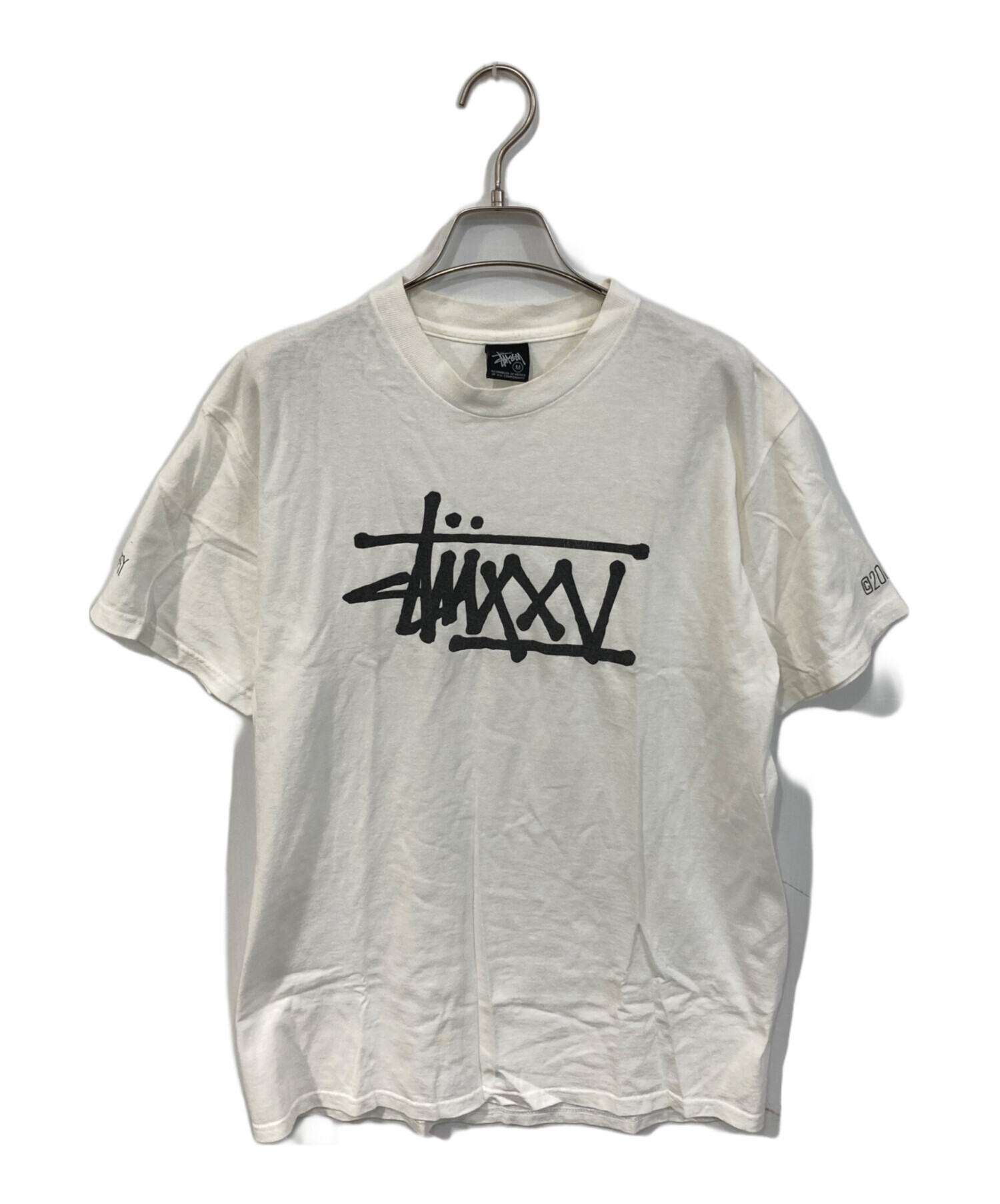 中古・古着通販】stussy (ステューシー) S/SロゴTEE ホワイト サイズ