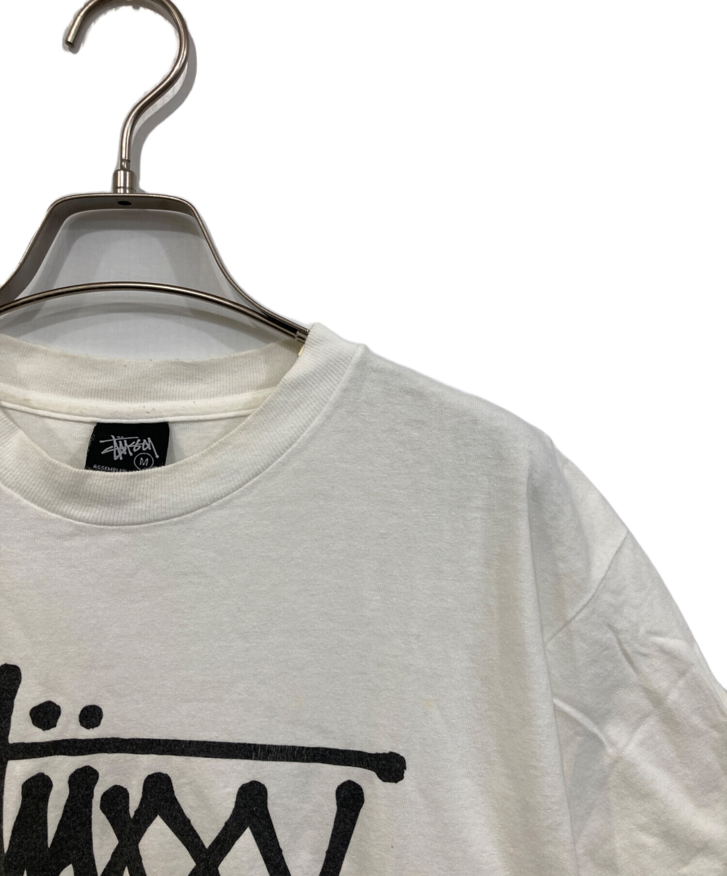 中古・古着通販】stussy (ステューシー) S/SロゴTEE ホワイト サイズ