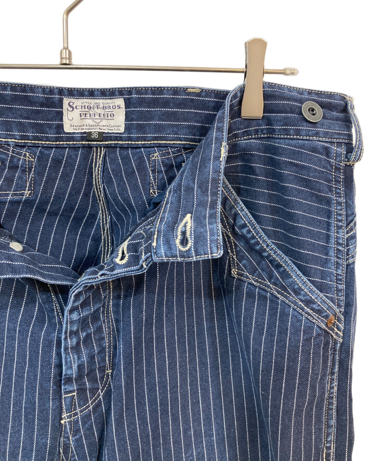 中古・古着通販】SCHOTT BROS. (ショット) OLD HICKORY DENIM PANTS