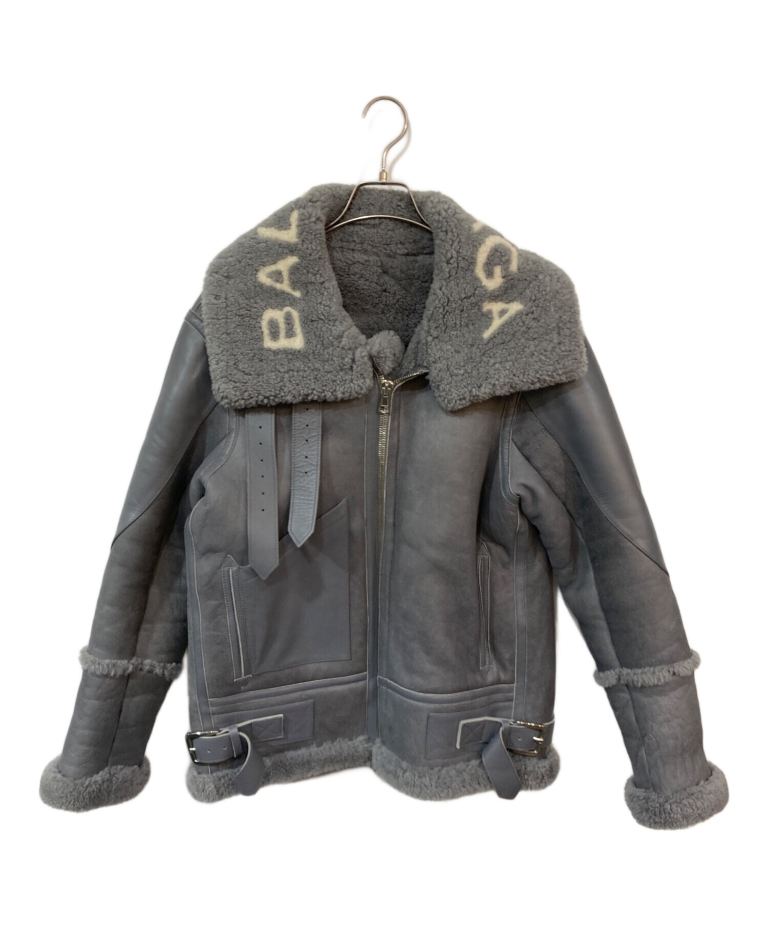 中古・古着通販】BALENCIAGA (バレンシアガ) ロゴムートンジャケット