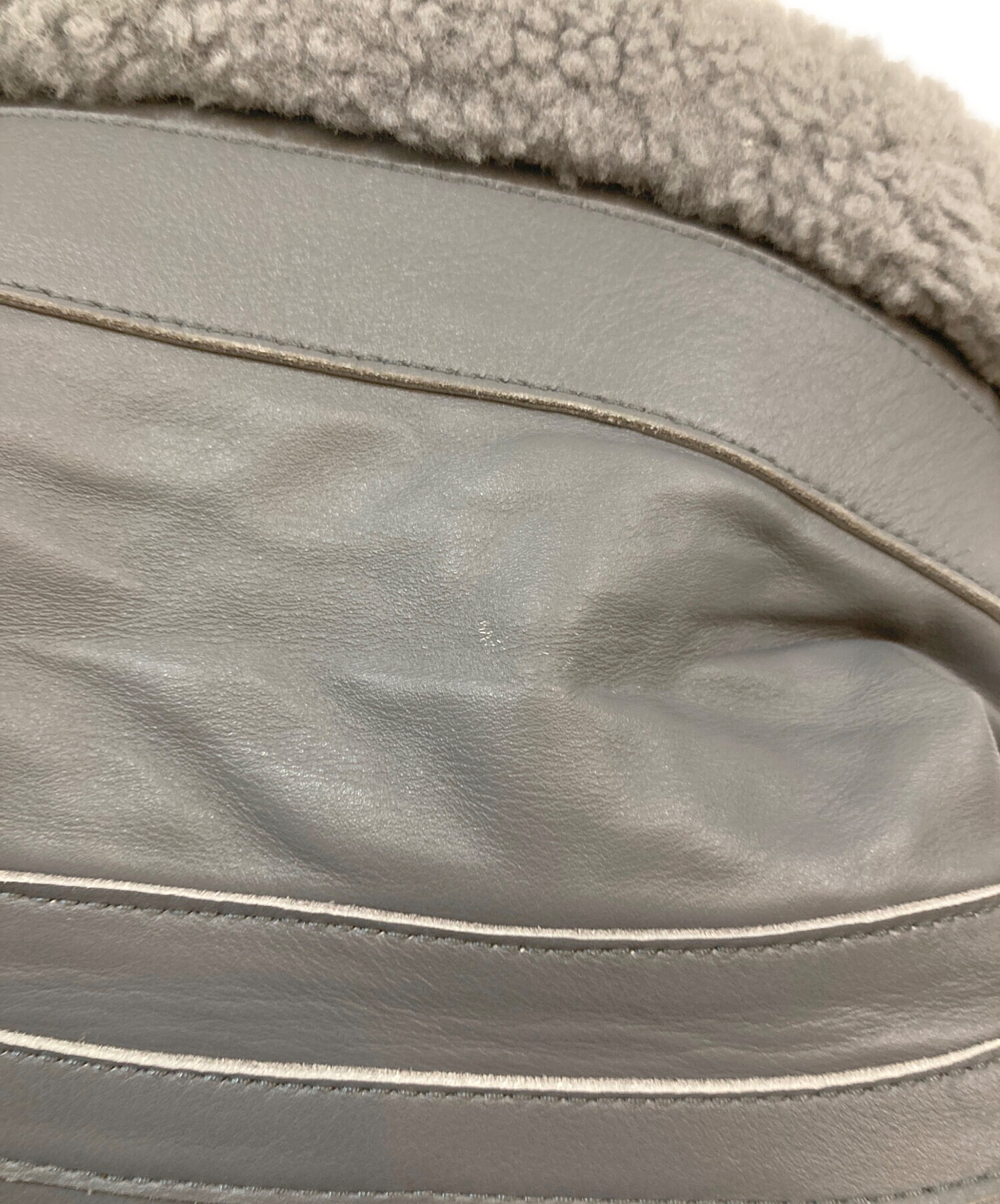 中古・古着通販】BALENCIAGA (バレンシアガ) ロゴムートンジャケット 