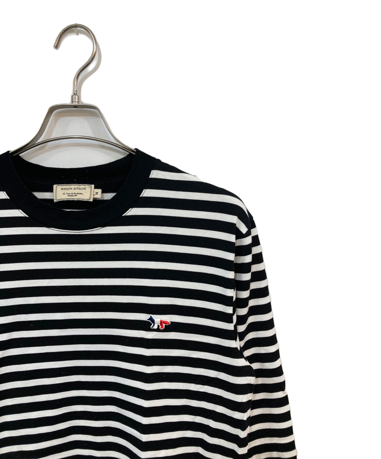 中古・古着通販】maison kitsune (メゾンキツネ) ボーダーカットソー 