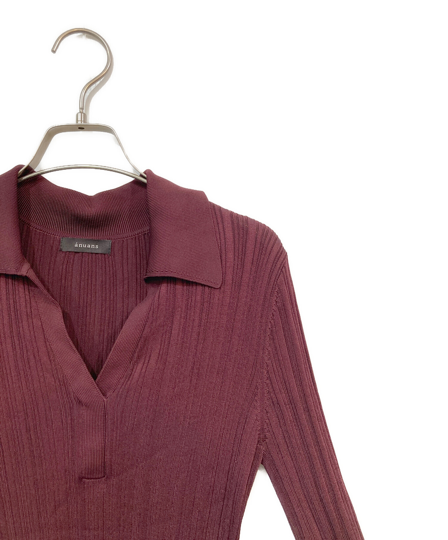 中古・古着通販】anuans (アニュアンス) スキッパータイトワンピース