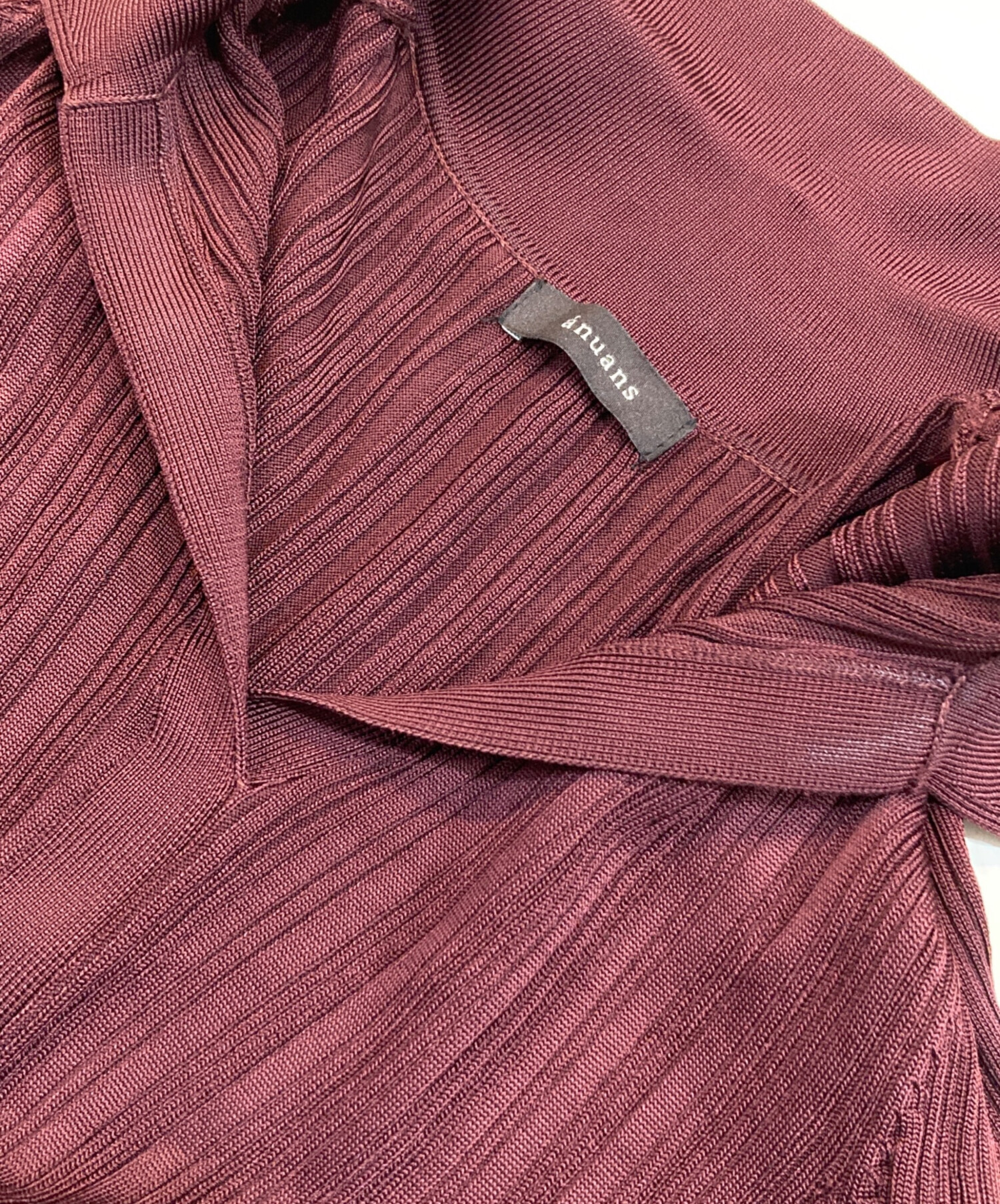 中古・古着通販】anuans (アニュアンス) スキッパータイトワンピース