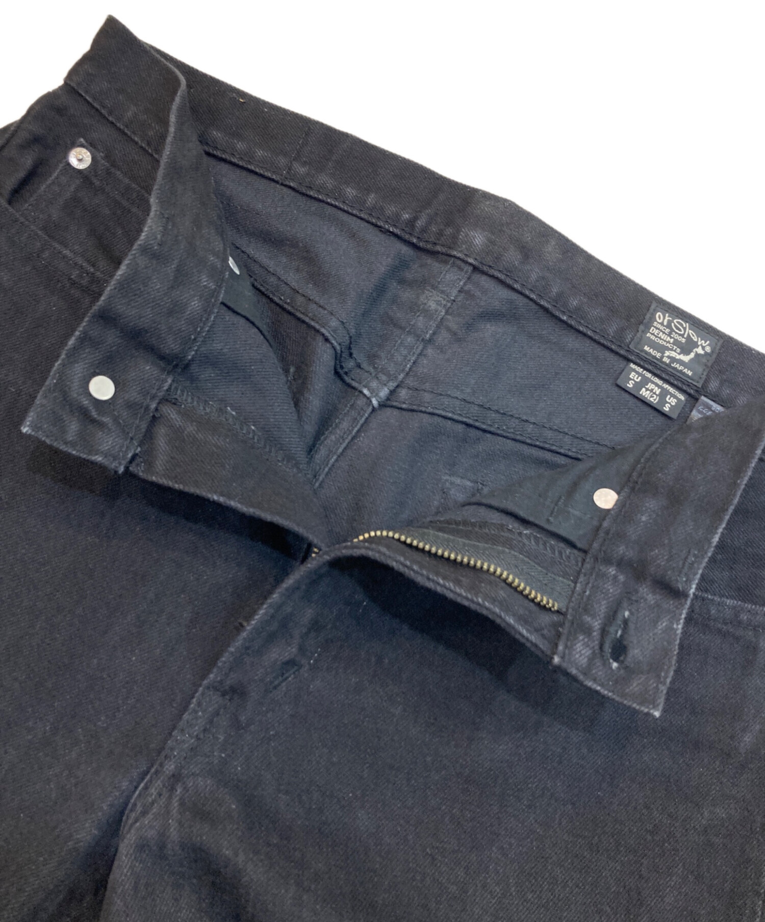 中古・古着通販】orSlow (オアスロウ) 107W ブラックデニムパンツ