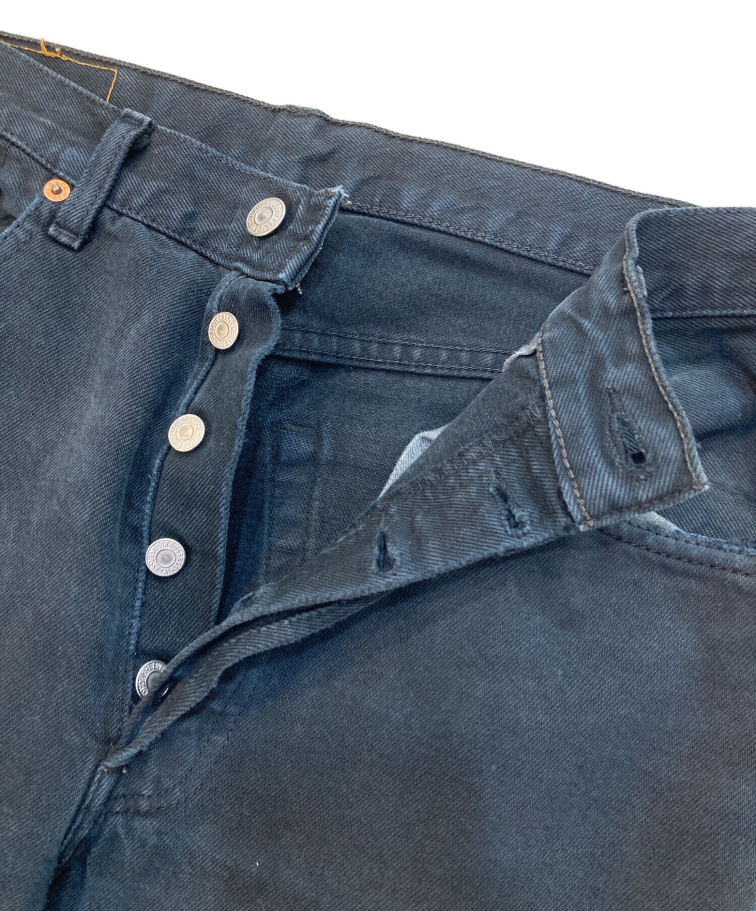 中古・古着通販】LEVI'S (リーバイス) 501後染めブラックパンツ