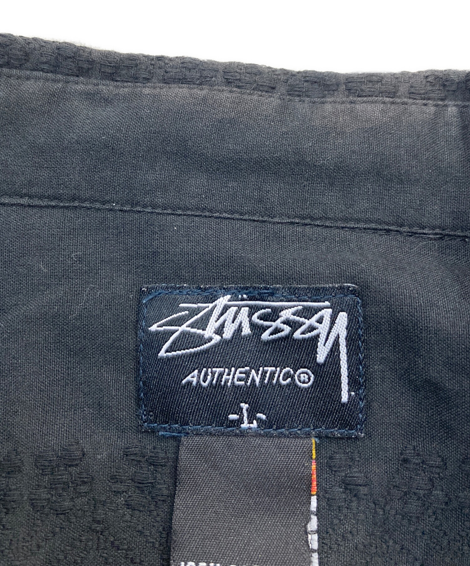 中古・古着通販】stussy (ステューシー) 半袖シャツ ブラック サイズ