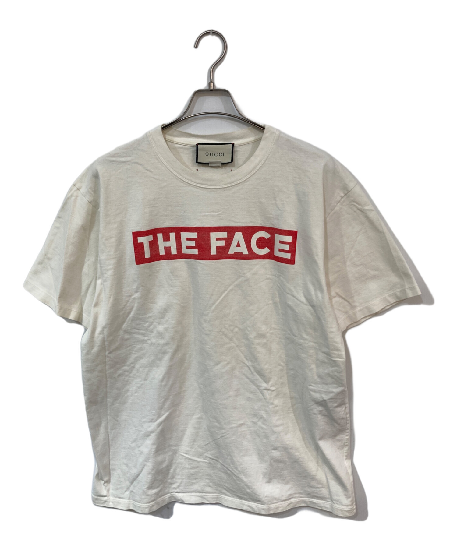 中古・古着通販】GUCCI (グッチ) THEFACEプリントTシャツ ホワイト