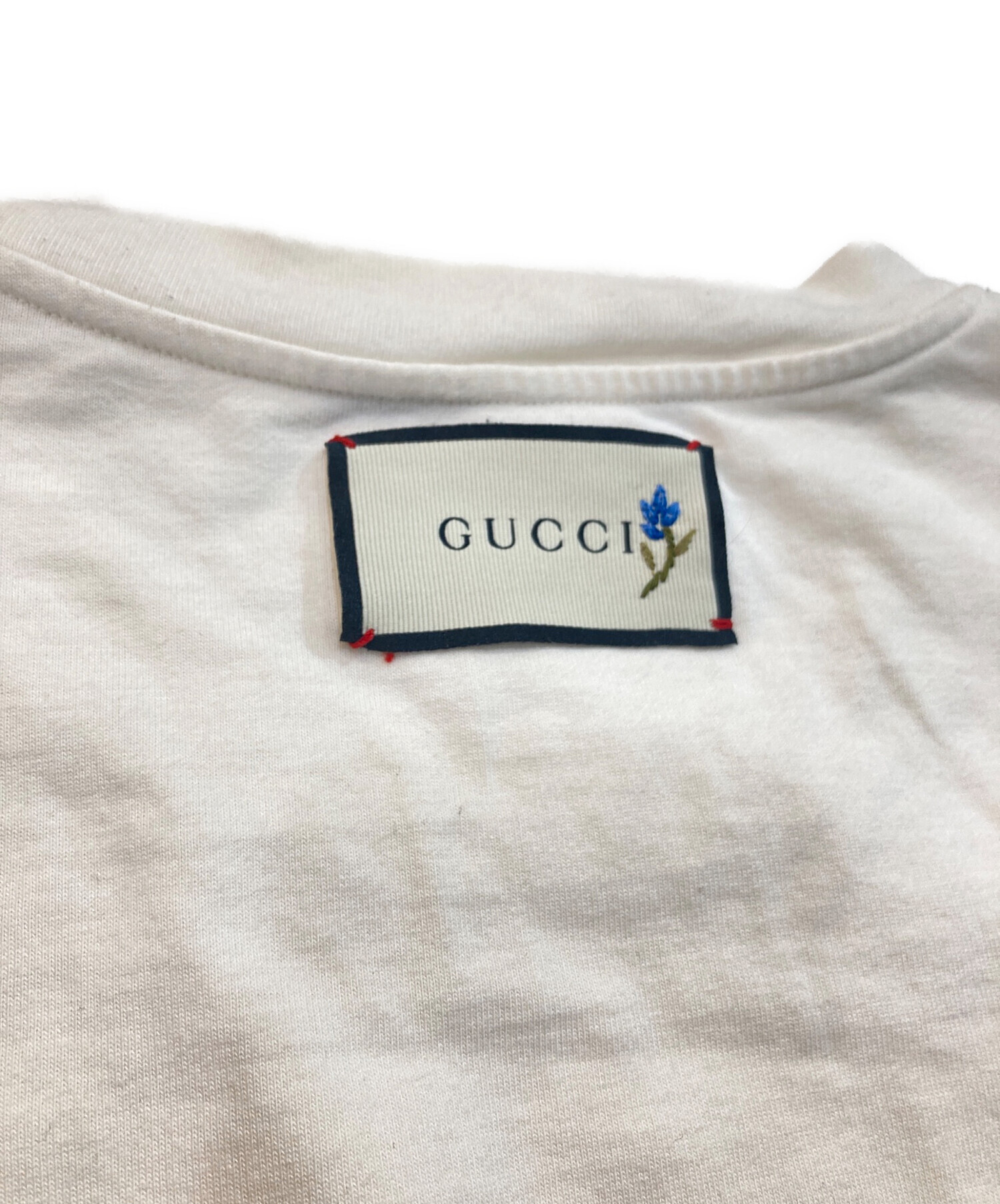 中古・古着通販】GUCCI (グッチ) THEFACEプリントTシャツ ホワイト