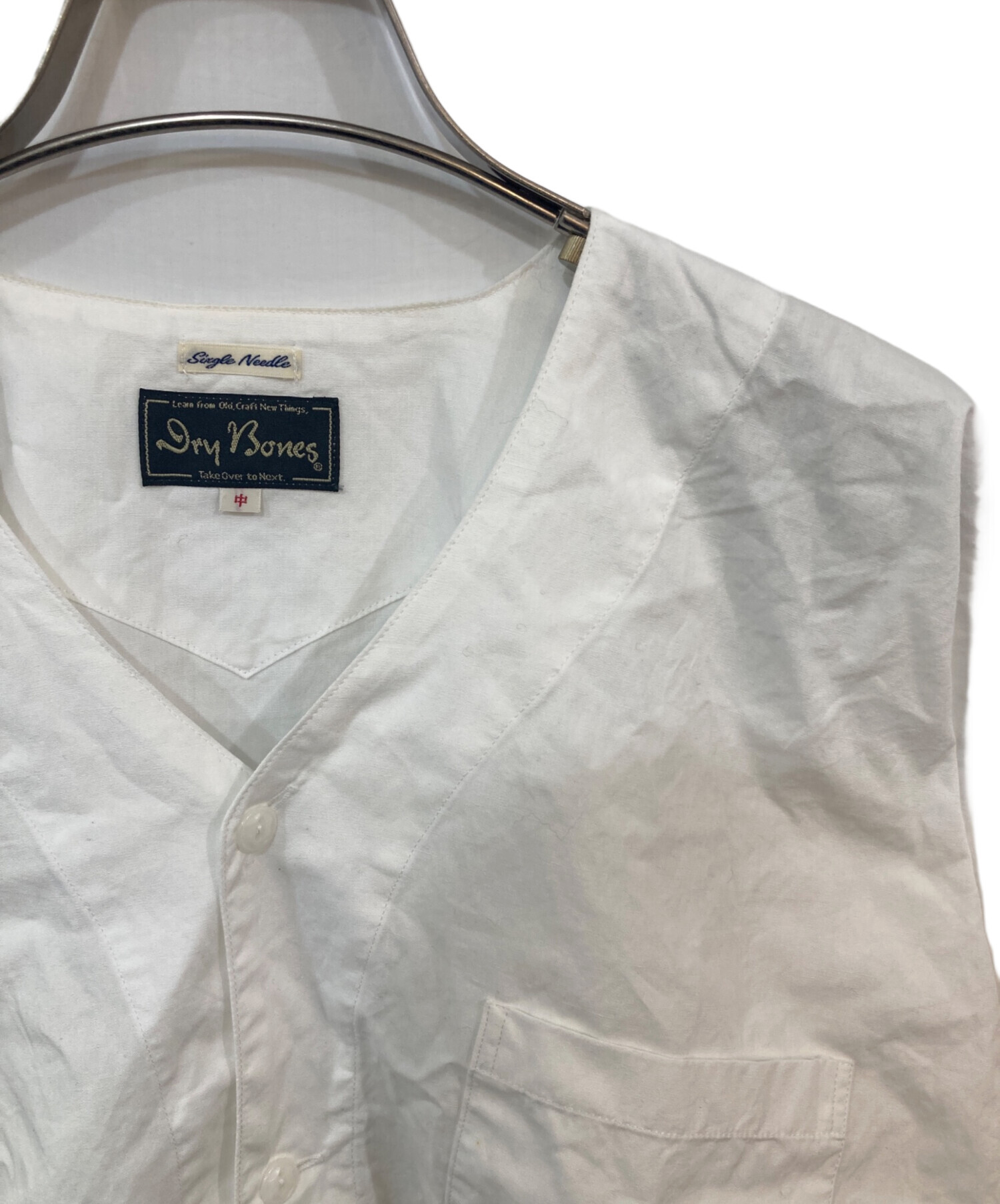 中古・古着通販】Dry Bones (ドライボーンズ) 鯉口ノーカラーシャツ
